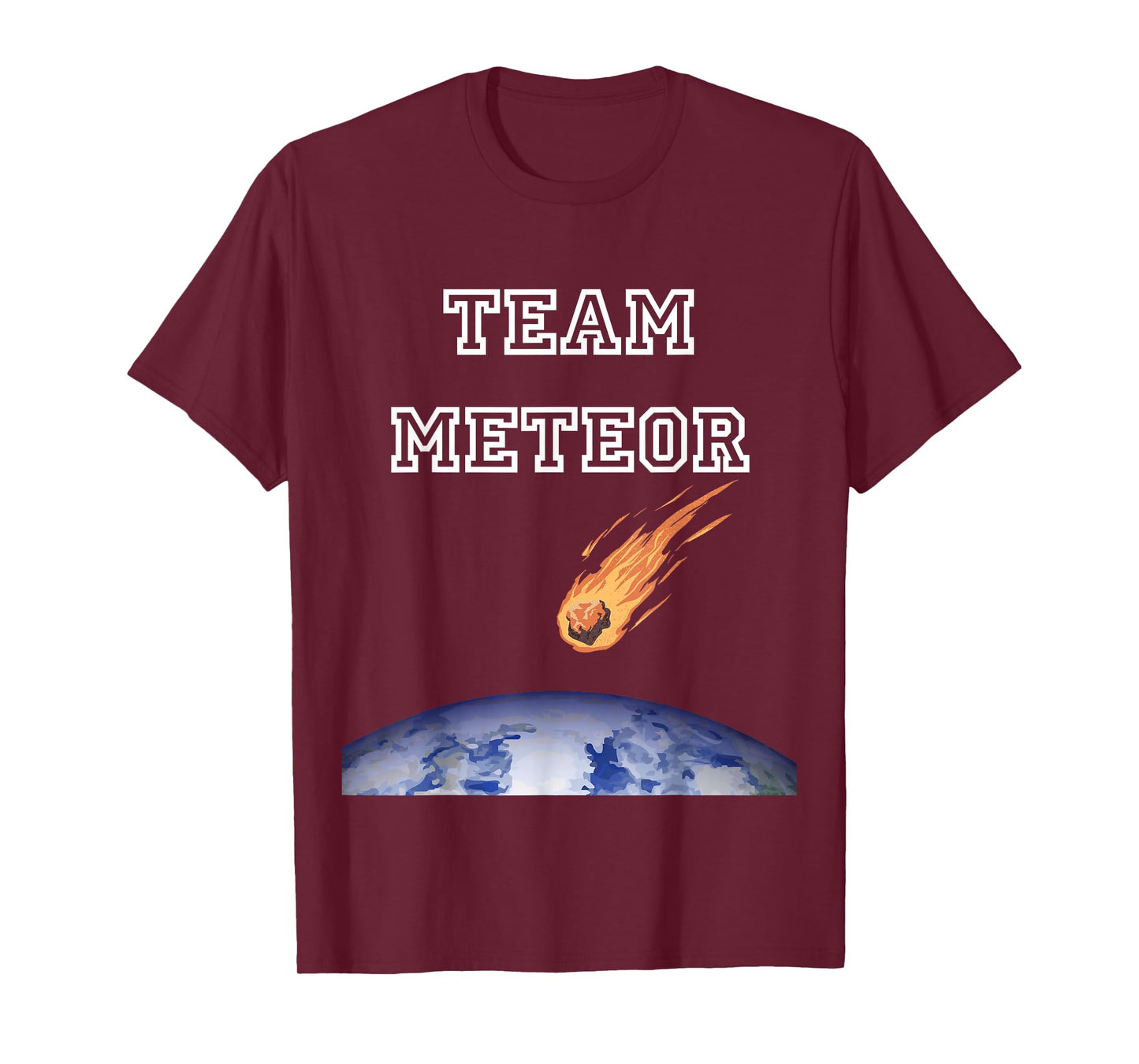 Team Meteor Crashing Into Planet T-Shirt