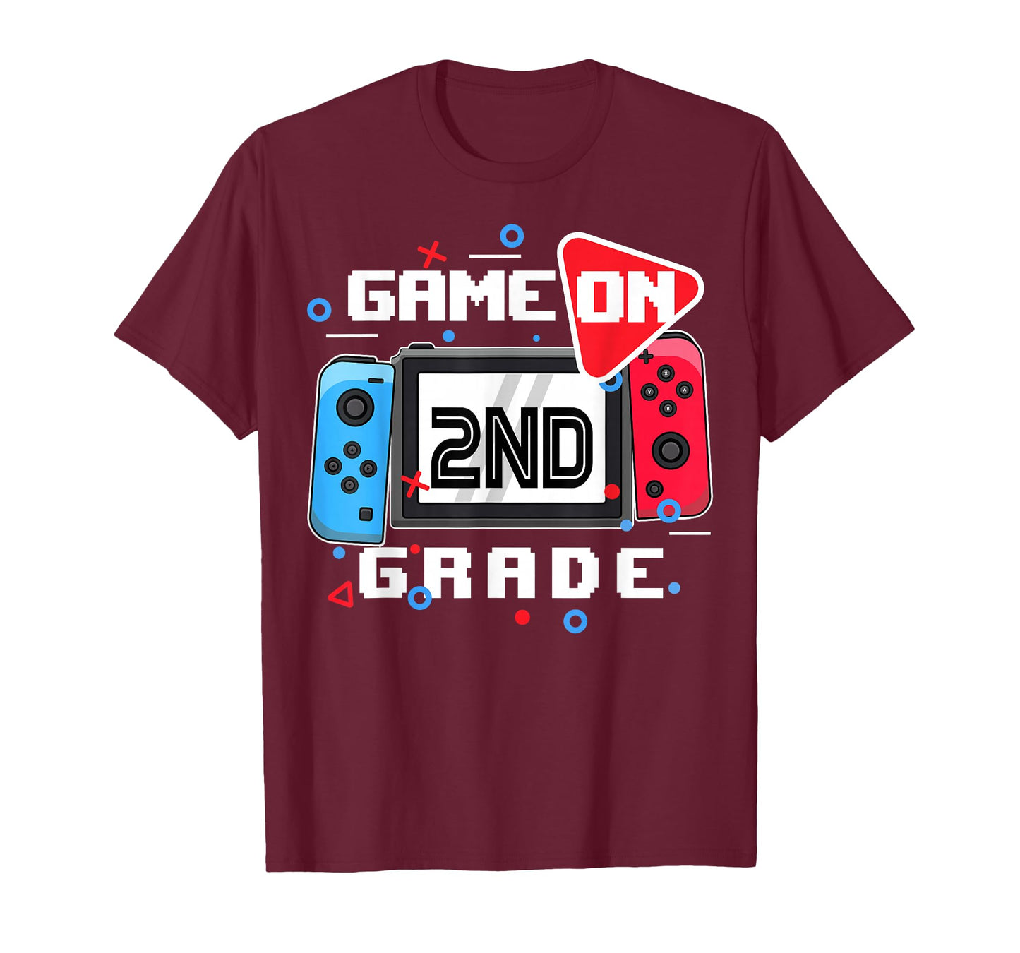 Game On 2nd Grade Back To School Video Gamer Boys Kids T-Shirt