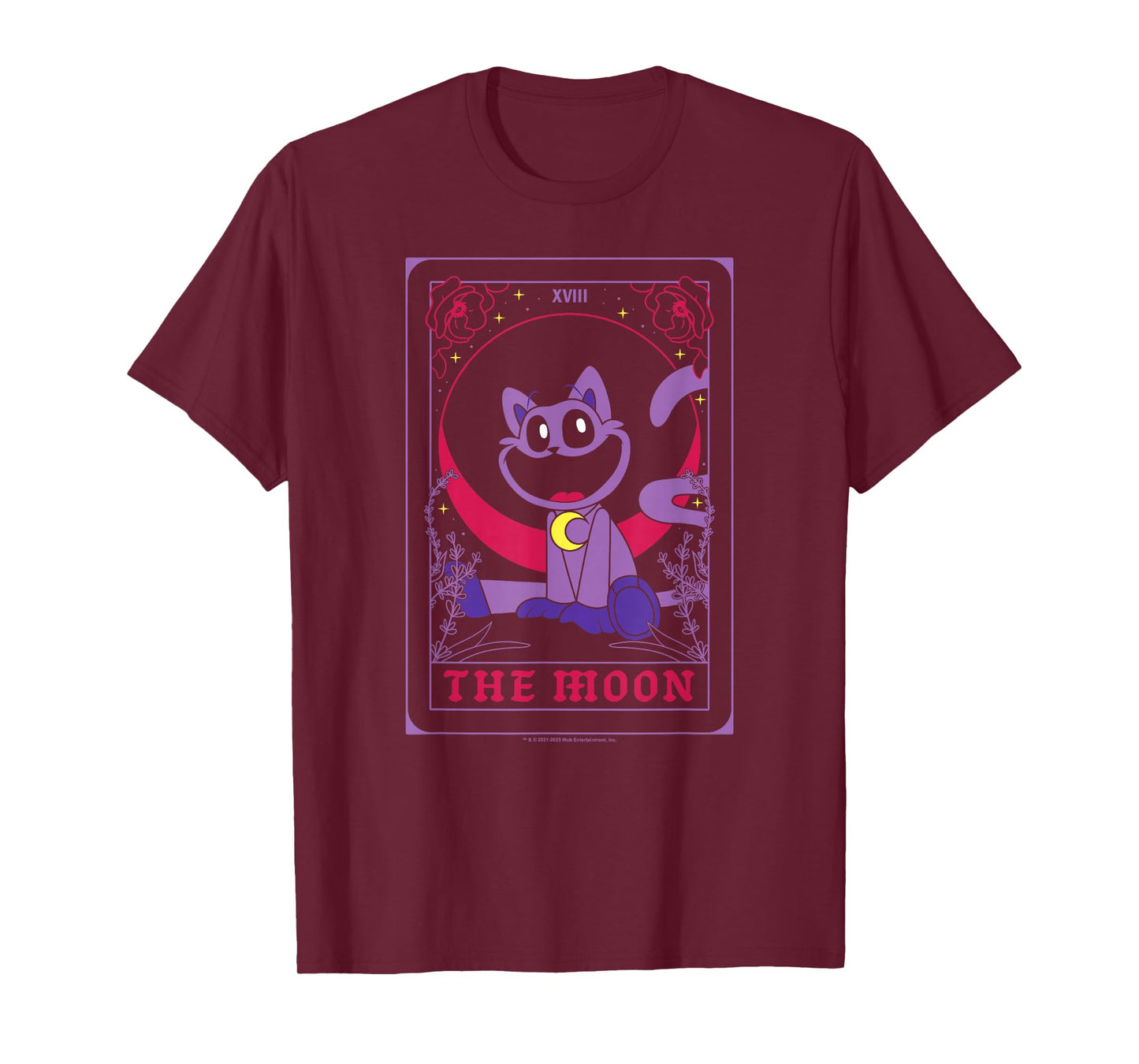Poppy Playtime The Moon Catnap Cute Tarot Card T-Shirt