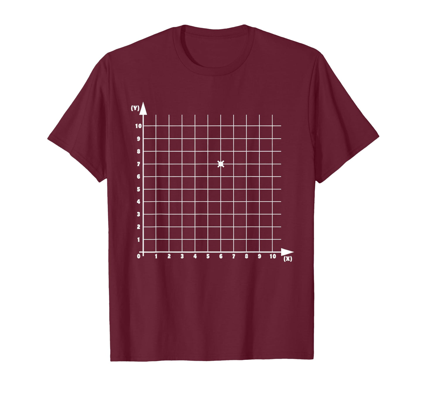 Coordinate (6,7) Funny Math Teacher 67 Math Lover Boys Kids T-Shirt