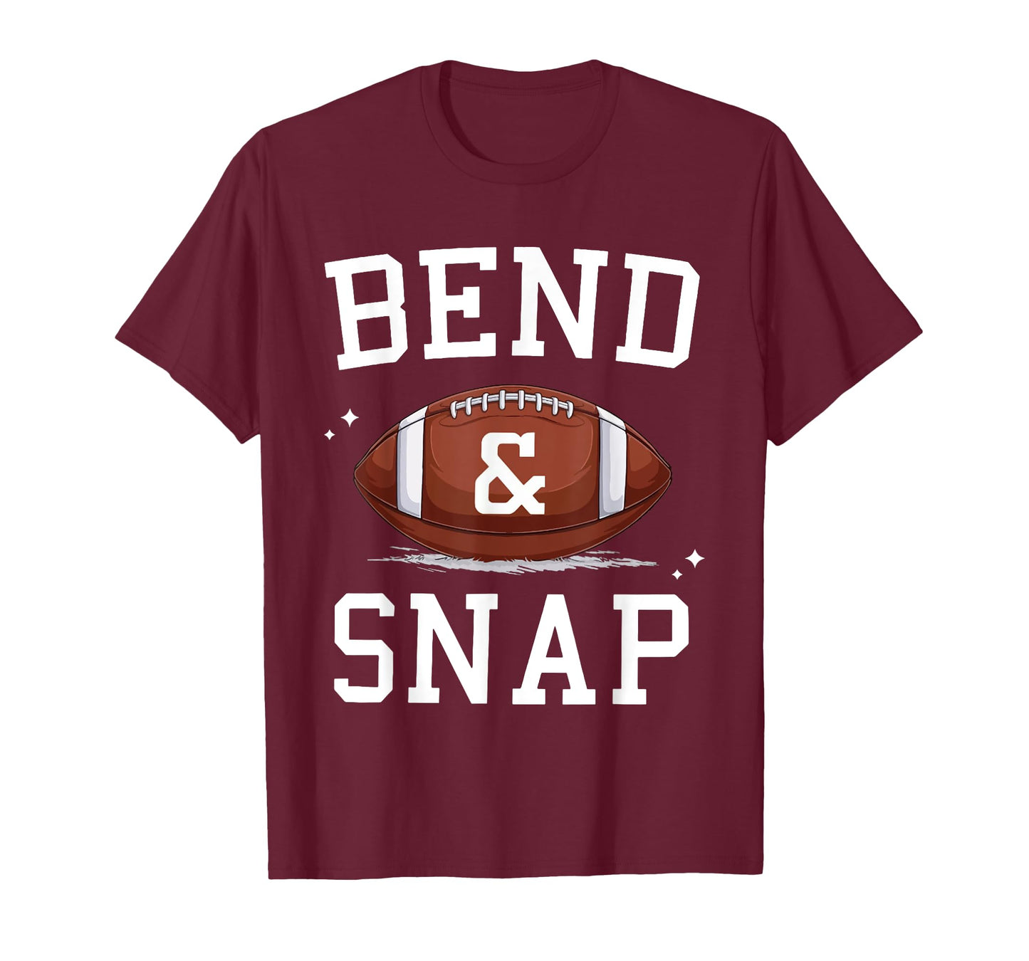 Funny Game Day Football Bend and Snap Cute Touchdown Season T-Shirt