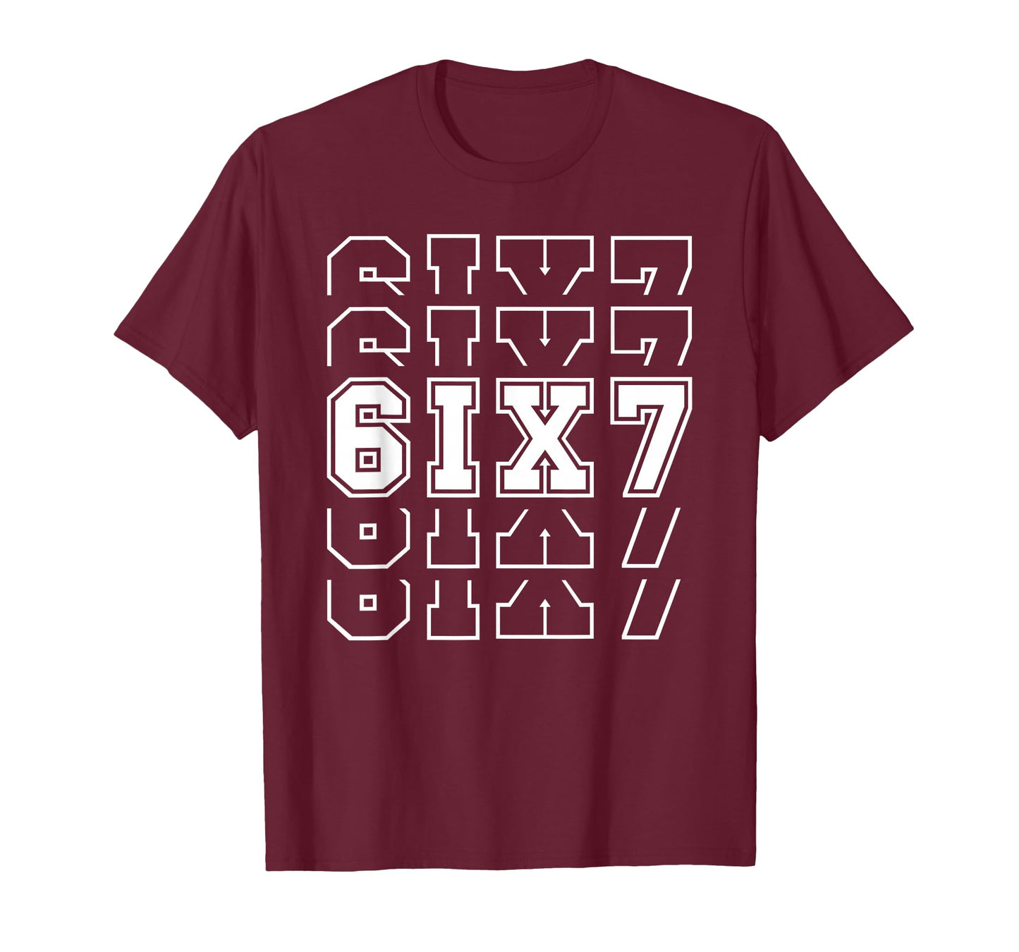 67 Six Seven 6 7 Meme Design Funny 6 7 T-Shirt
