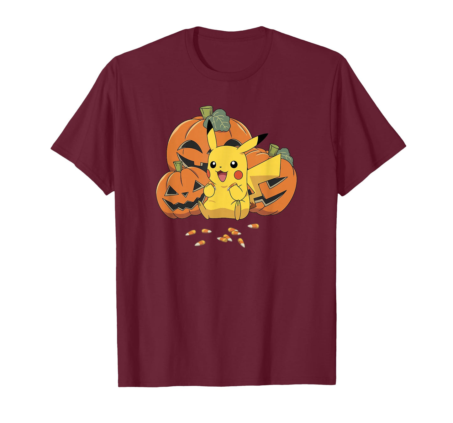 Pokémon Halloween Pikachu Cute Pumpkin Candy Corn T-Shirt