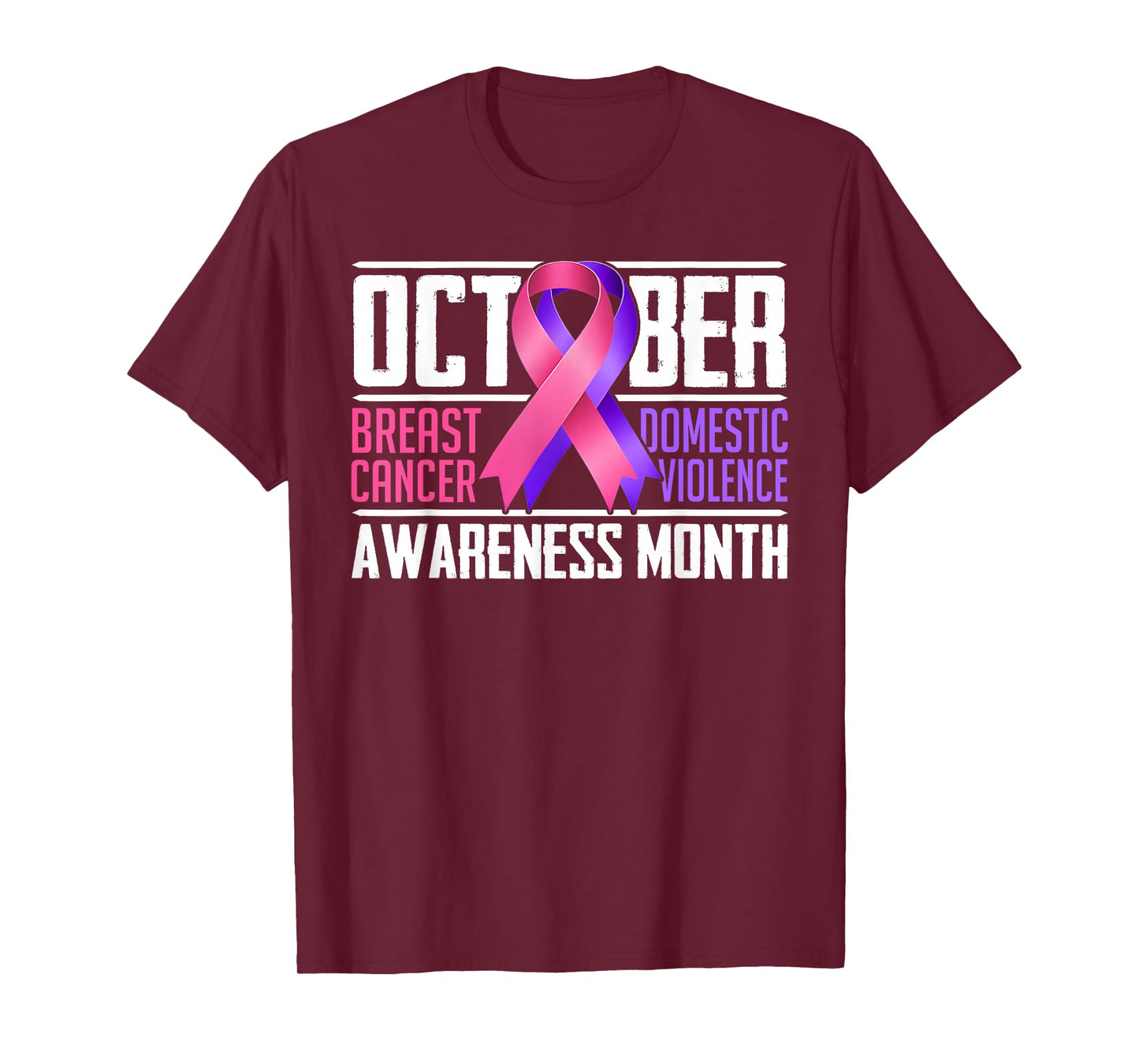 Breast Cancer and Domestic Violence Awareness Month T-Shirt