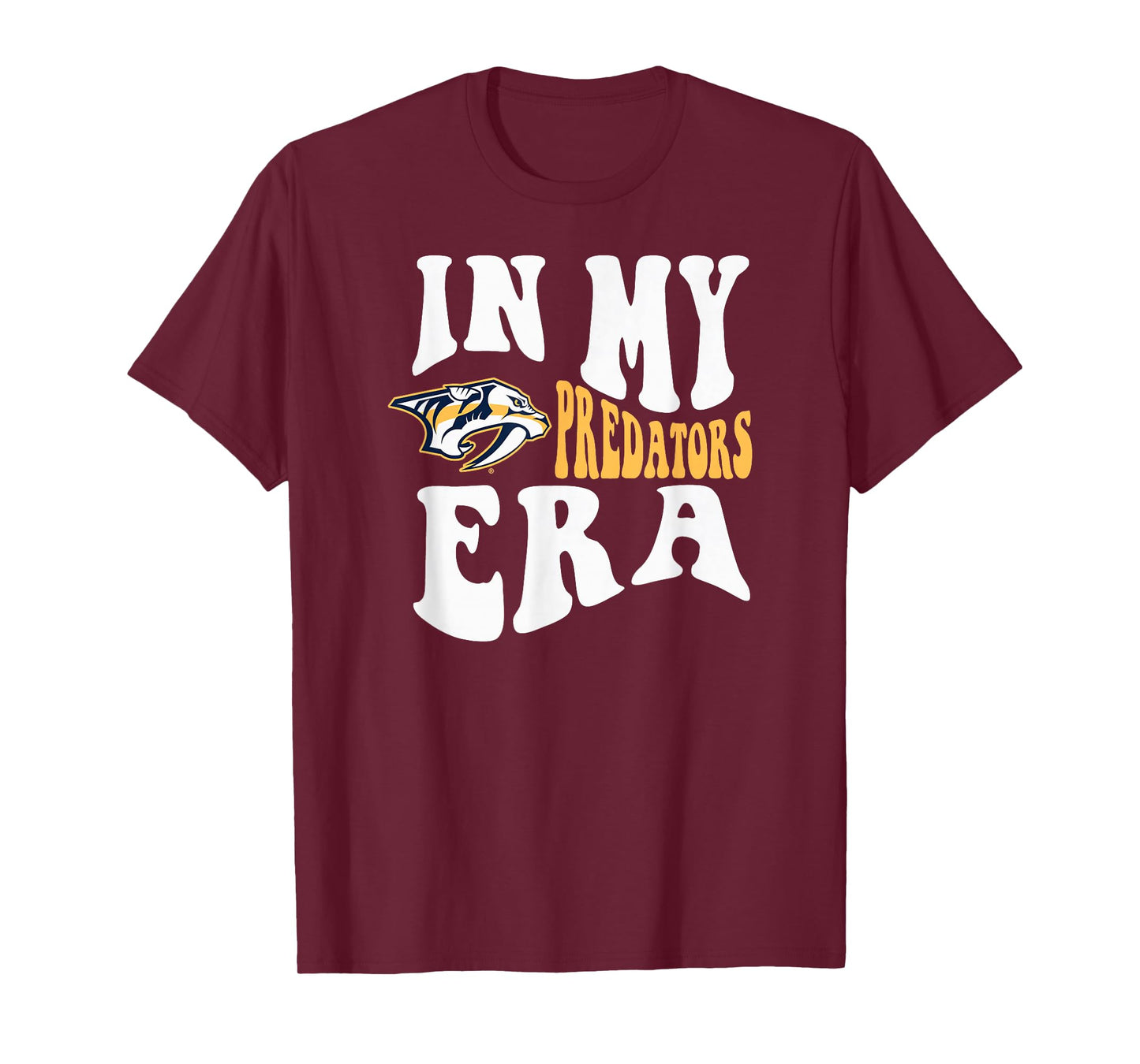 Nashville Predators Era Black NHL Officially Licensed T-Shirt