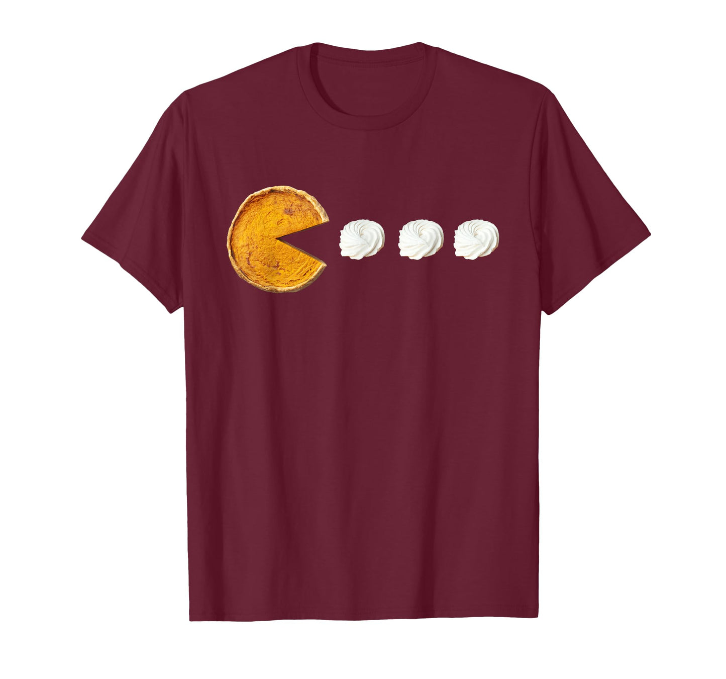 Pumpkin Pie Eating Cream Thanksgiving Funny Gamer Boys Teens T-Shirt