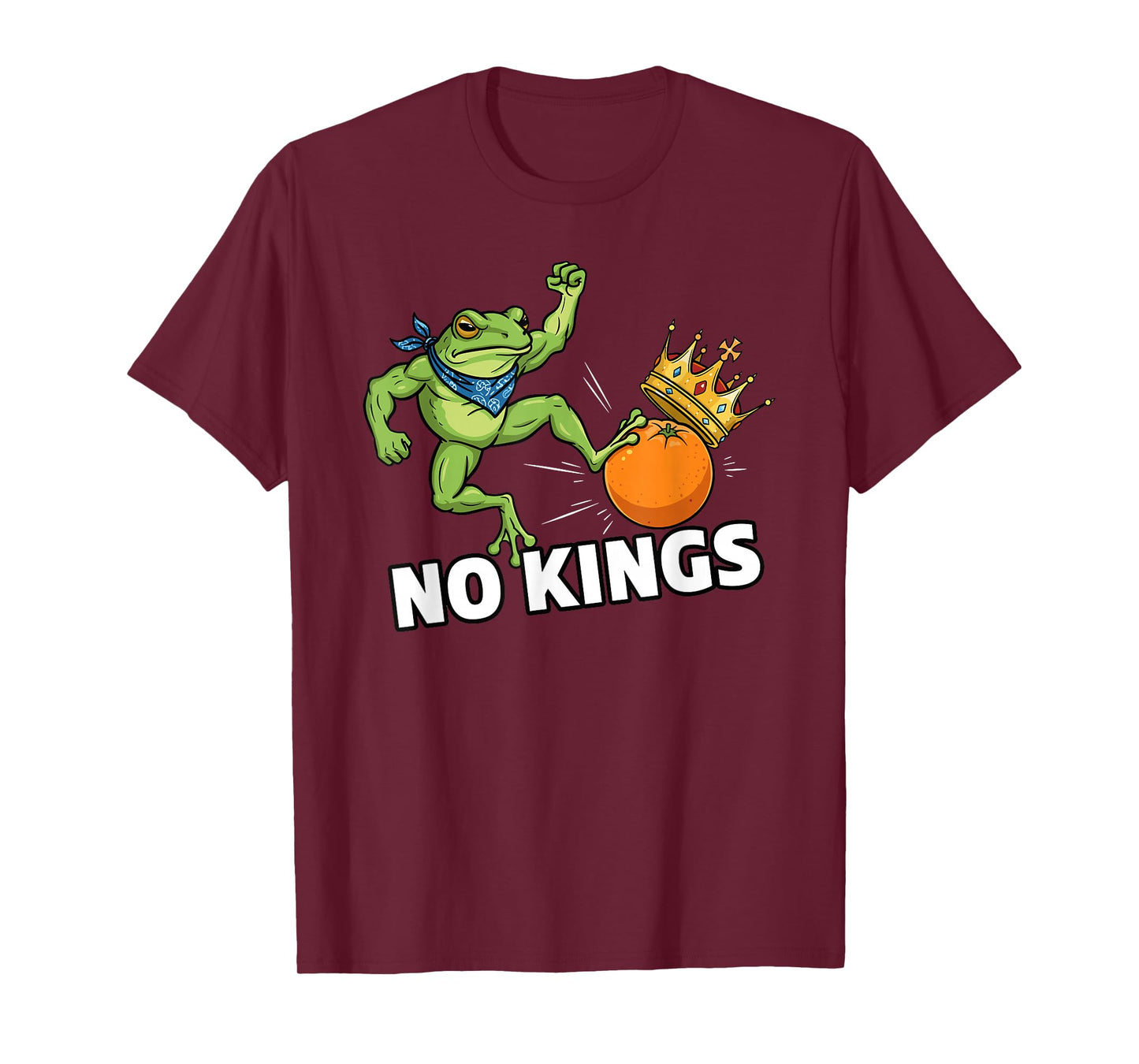 Frog No Kings in America We The People Political T-Shirt