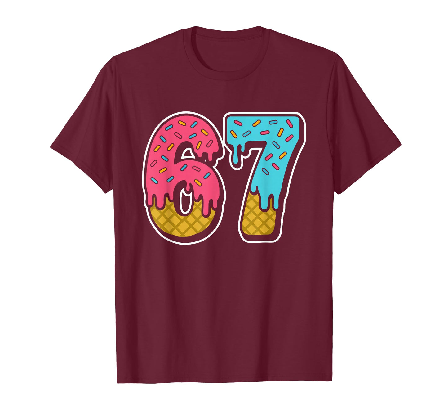 67 Ice Cream Drip Meme 6 7 6-7 T-Shirt