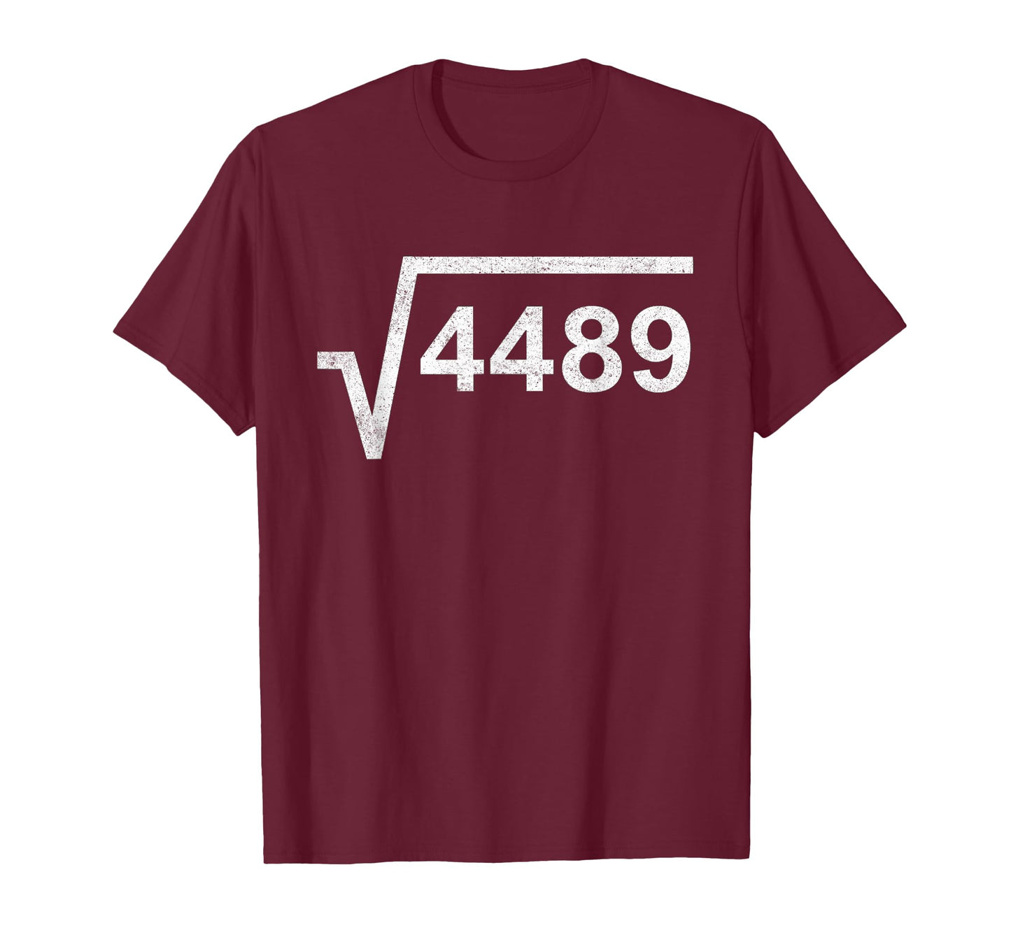 67 Six Seven 6-7 Meme Square Root 4489 Slang Math Teacher T-Shirt