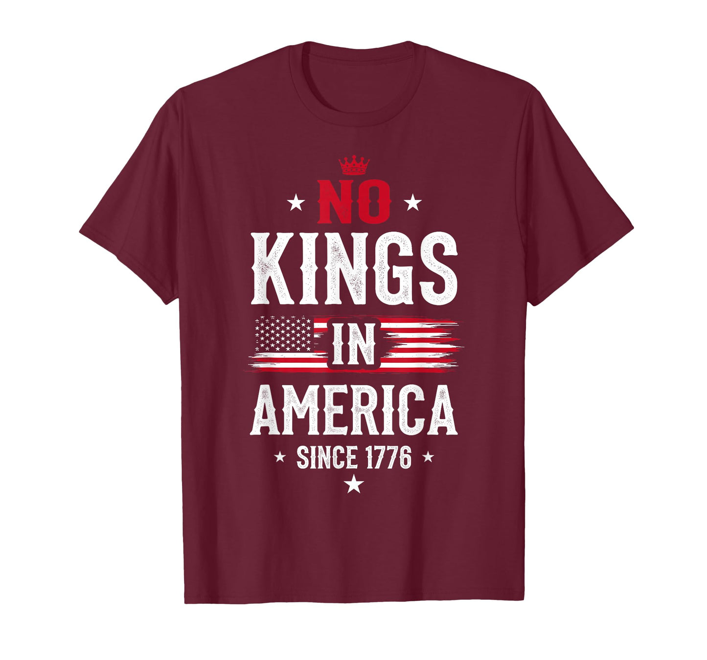 No Kings in America Since 1776 Protest Anti-Trump Fascism T-Shirt