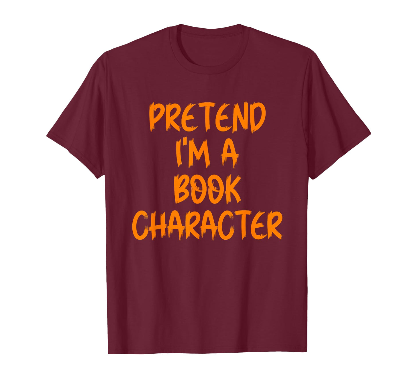 Halloween Pretend I'm Book Character Costume Lazy Adult Kids T-Shirt