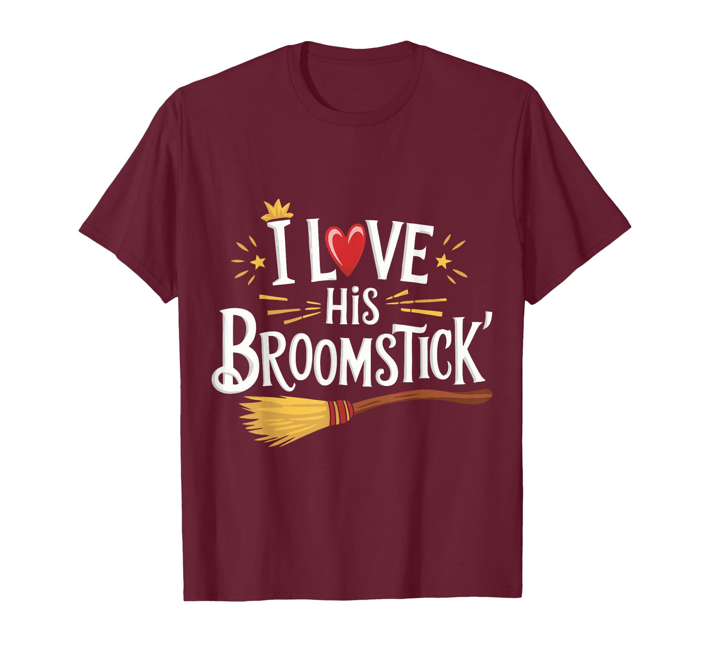 I Love His Broomstick I Love Her Pumpkins T-Shirt