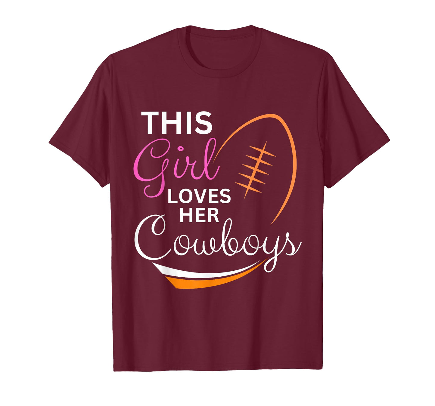 This Girl Loves Her Cowboy Cute Texas Dallas T-Shirt