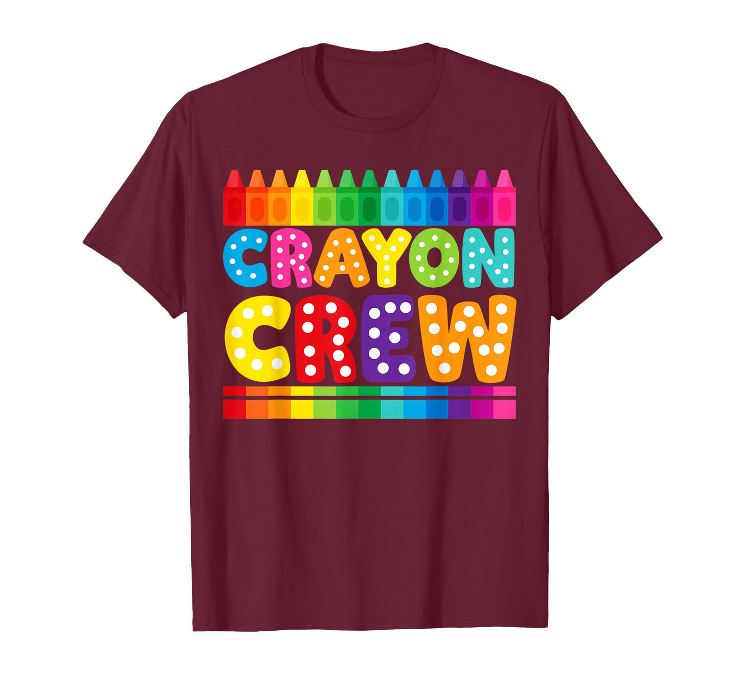 Crayon Crew Coloring Artistic Drawing Color Party Custome T-Shirt