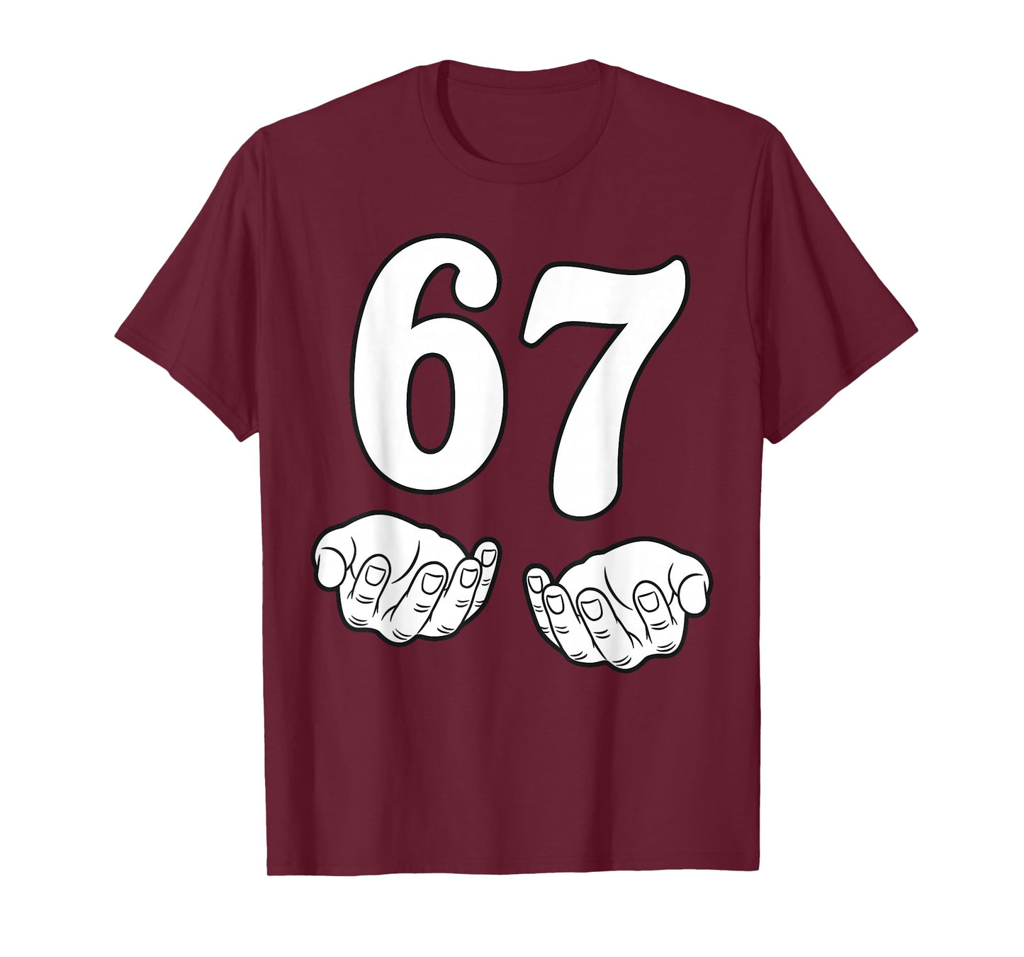 Six Seven 6 7 Funny 67 Gen Alpha Slang 6-7 Meme School T-Shirt