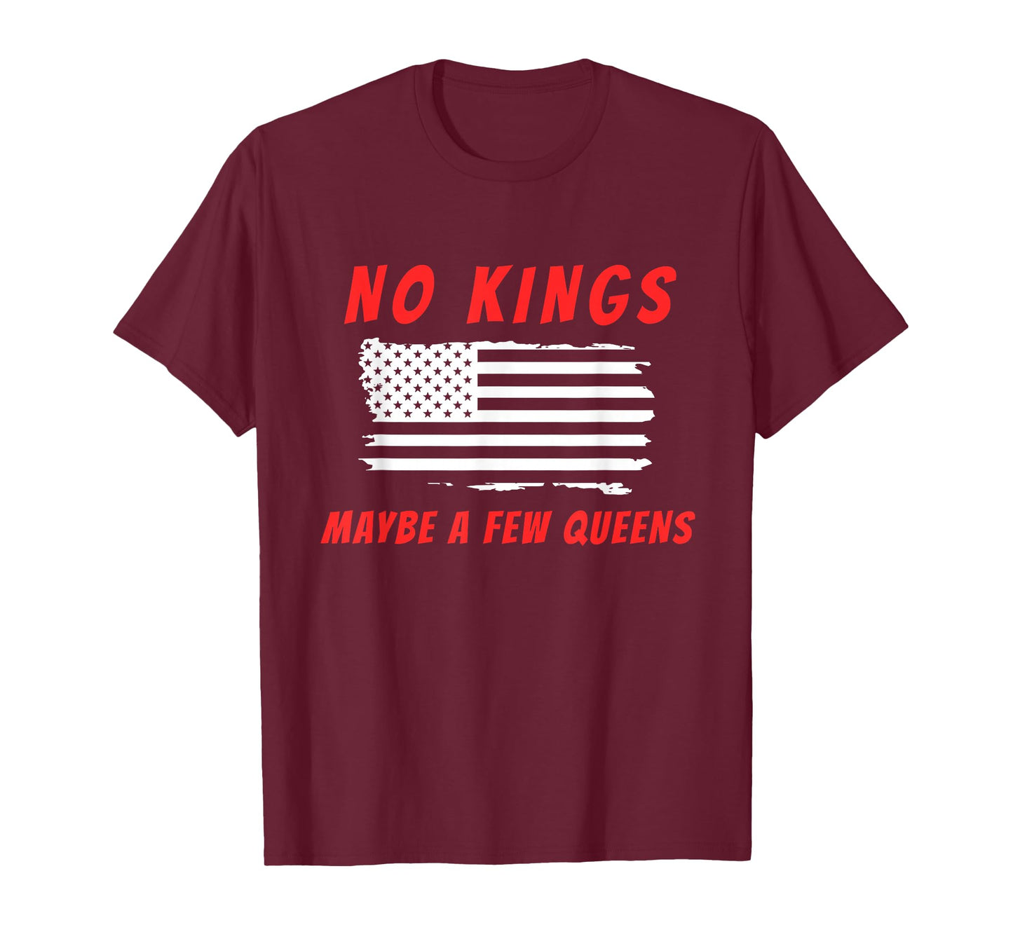 Funny No Kings Anti-Republican Support Trans Rights Humor T-Shirt