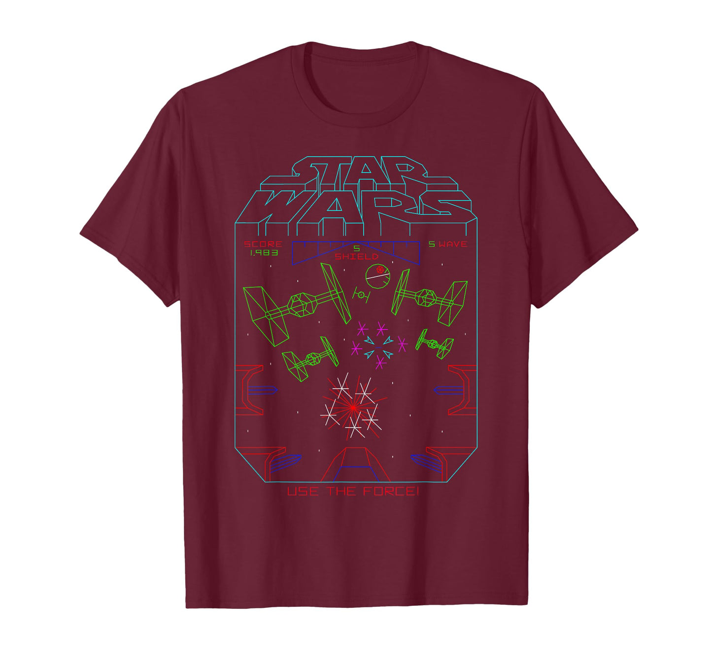 Star Wars Space Fight Vintage Arcade Graphic T-Shirt T-Shirt