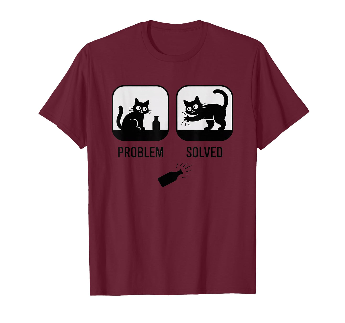 Problem Solved Funny Cat T-Shirt