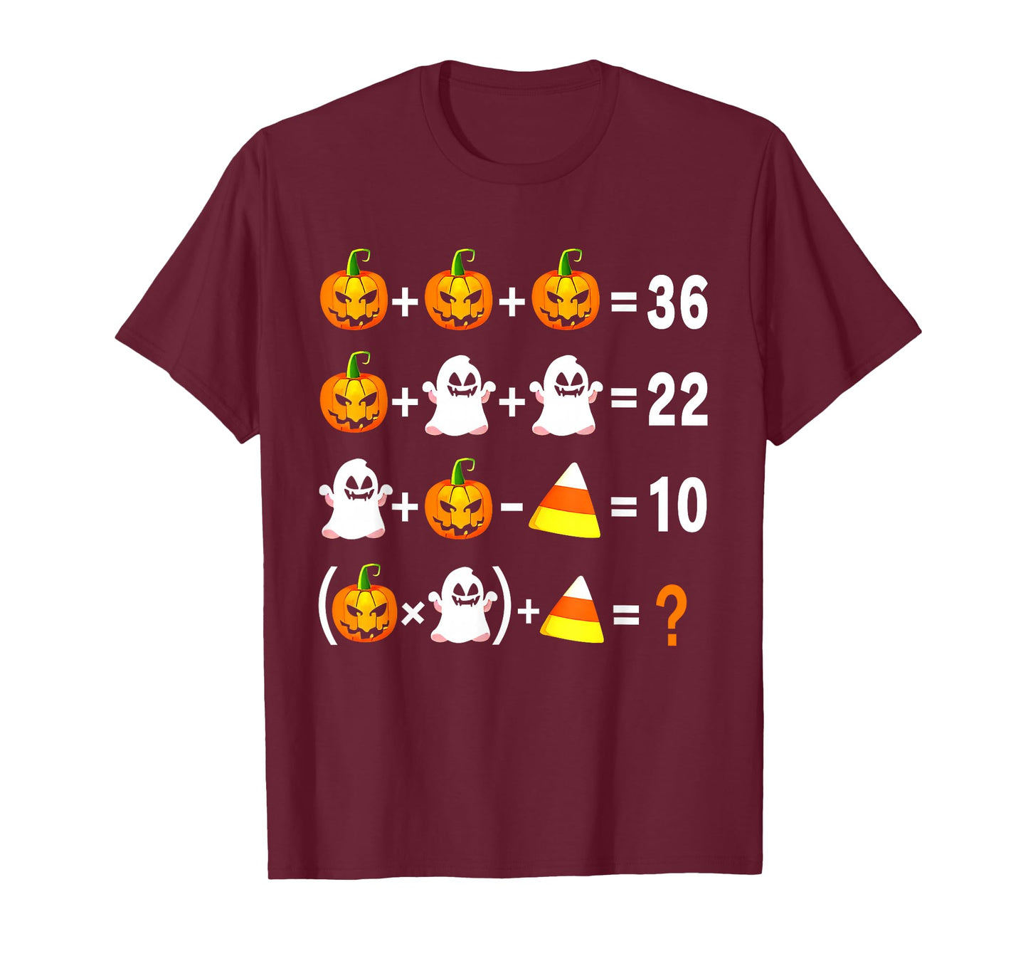 Funny 67 Meme Pumpkin Ghost Math Teacher Halloween Costume T-Shirt