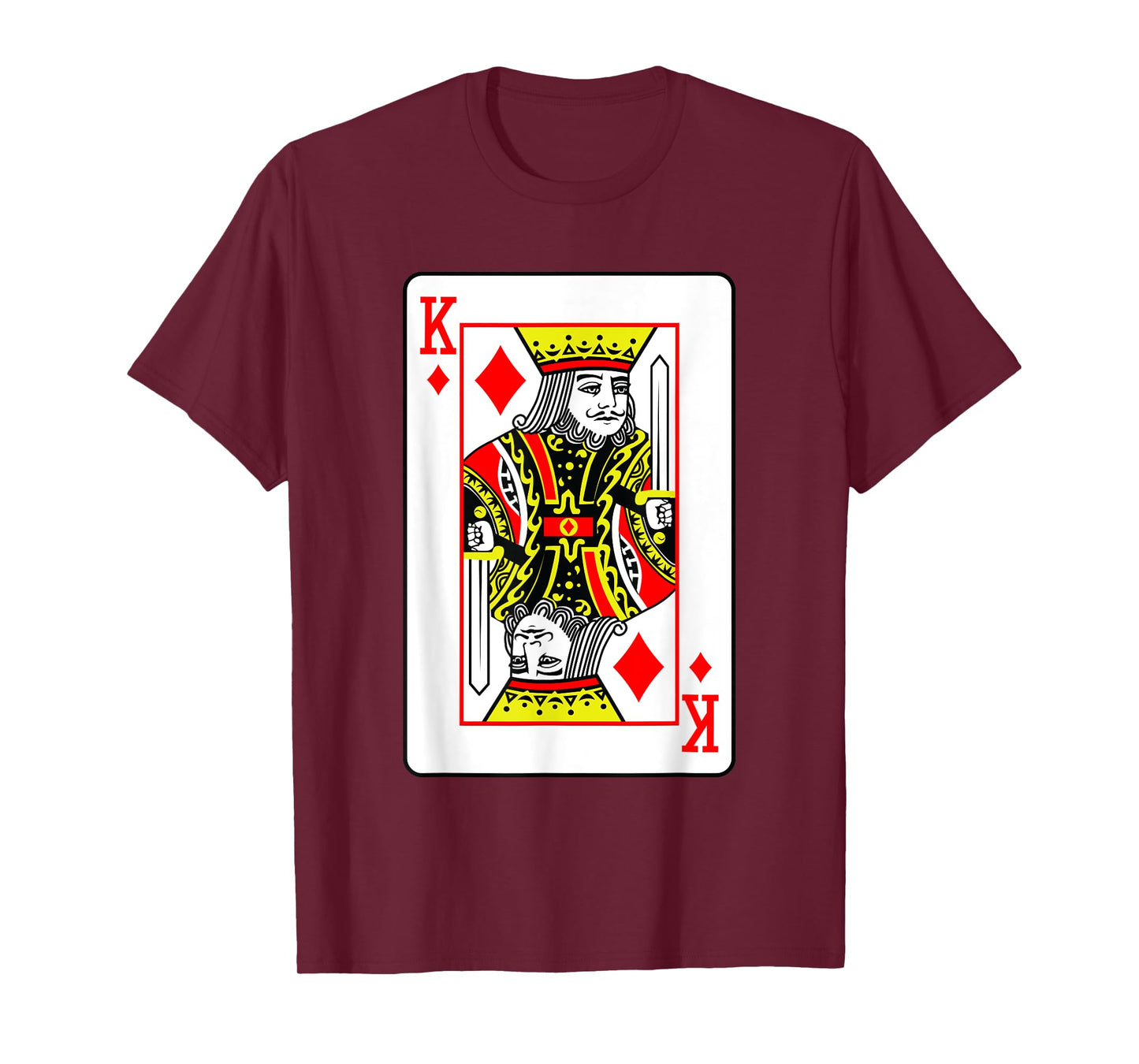 King Of Diamonds Poker Card Games Playing Cards Black Jack T-Shirt