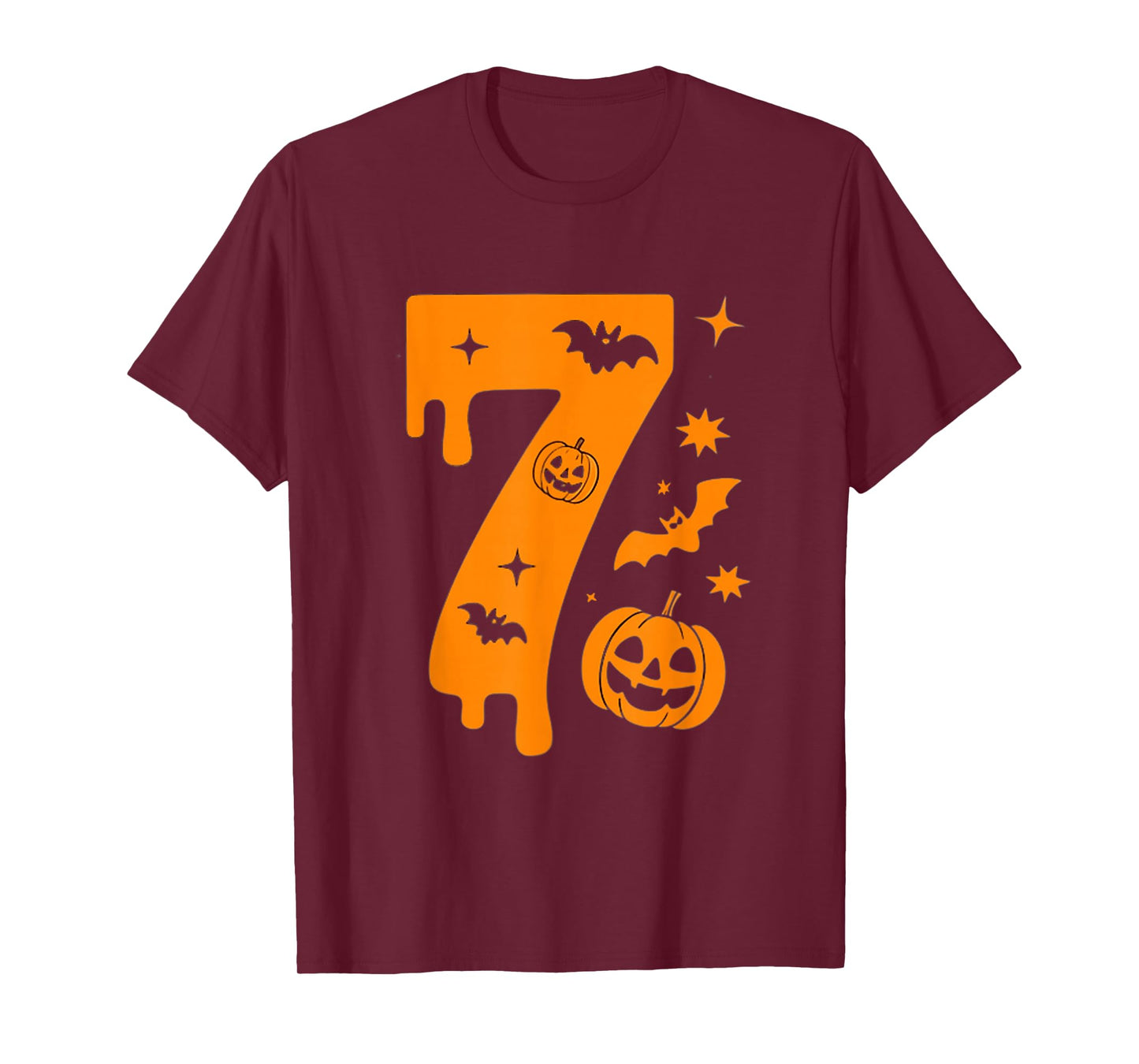 Number 7 Six Seven 6 7 Meme Funny Design Couples Halloween T-Shirt