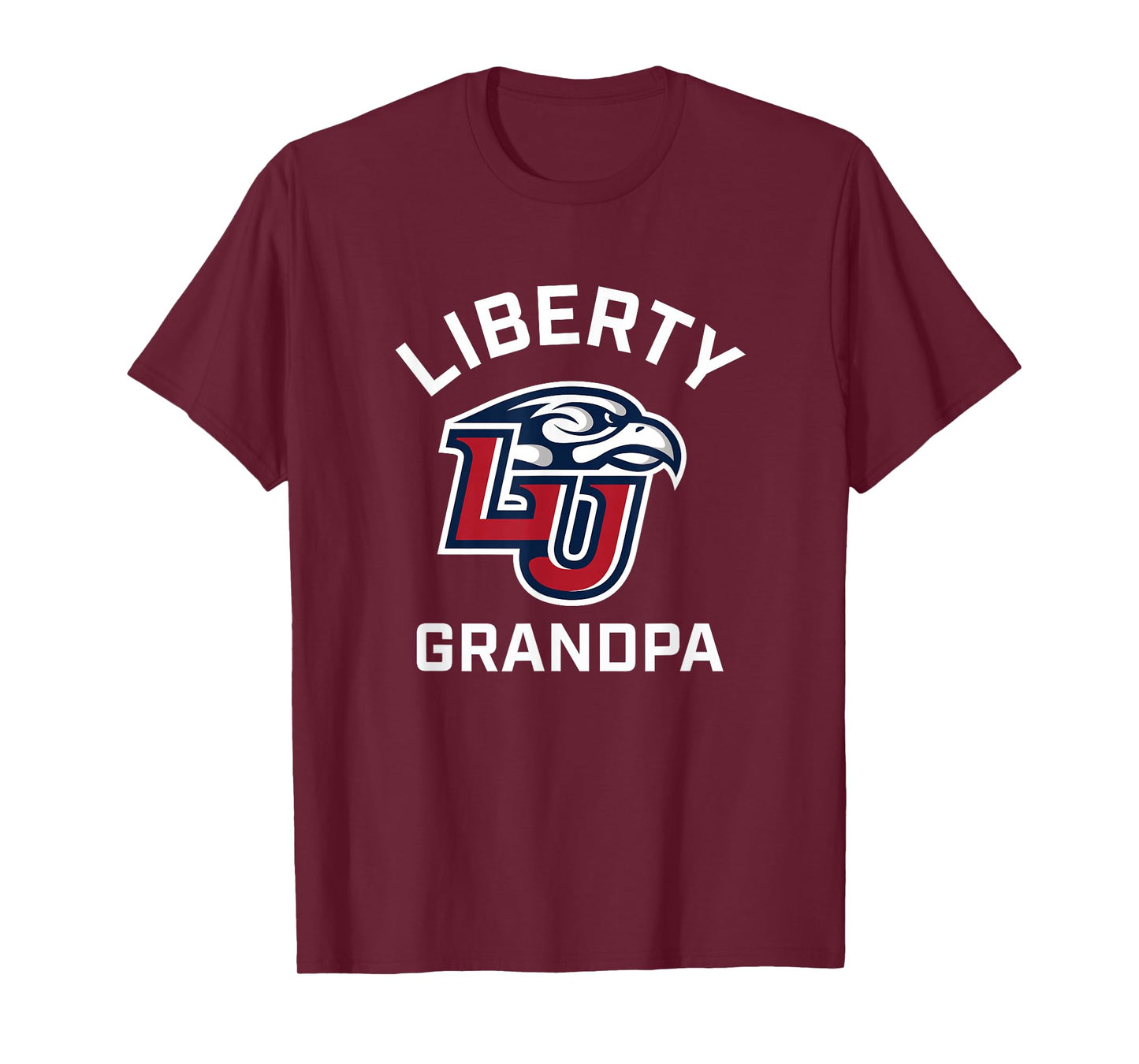 Liberty University Flames Arched Grandpa T-Shirt