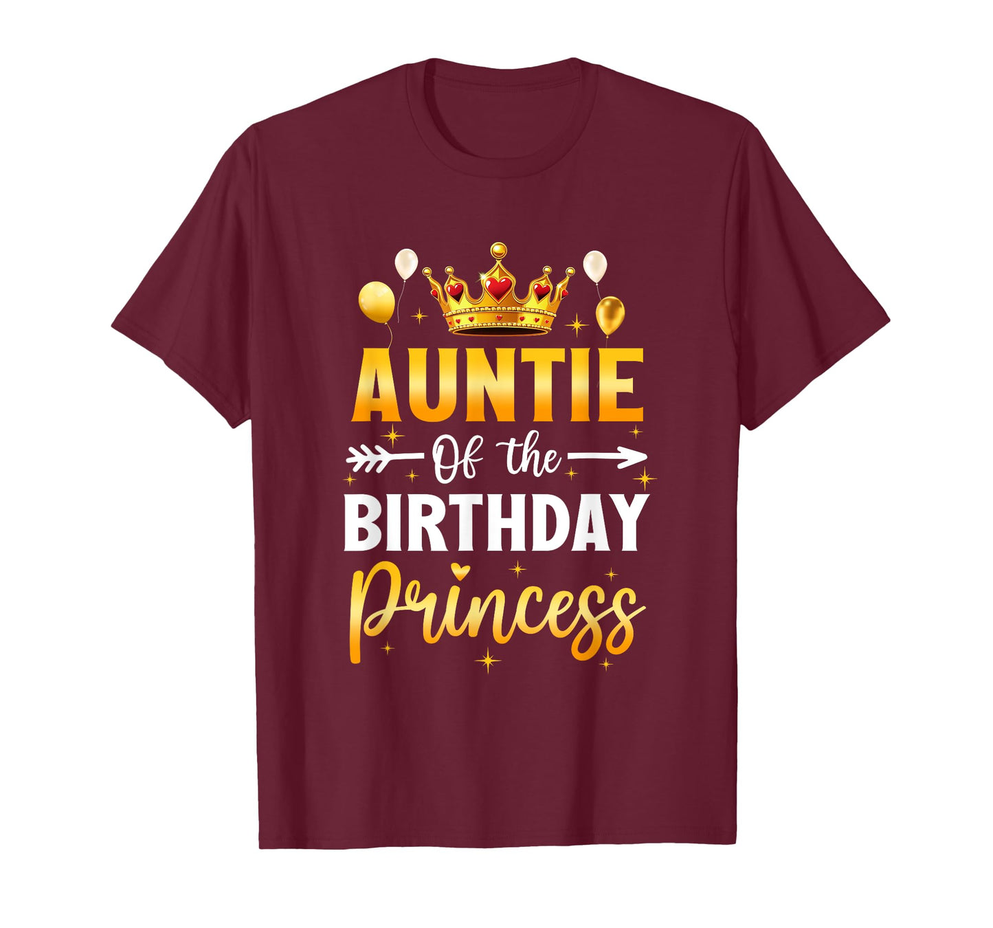 Auntie Of The Birthday Princess Birthday Girl Party Family T-Shirt