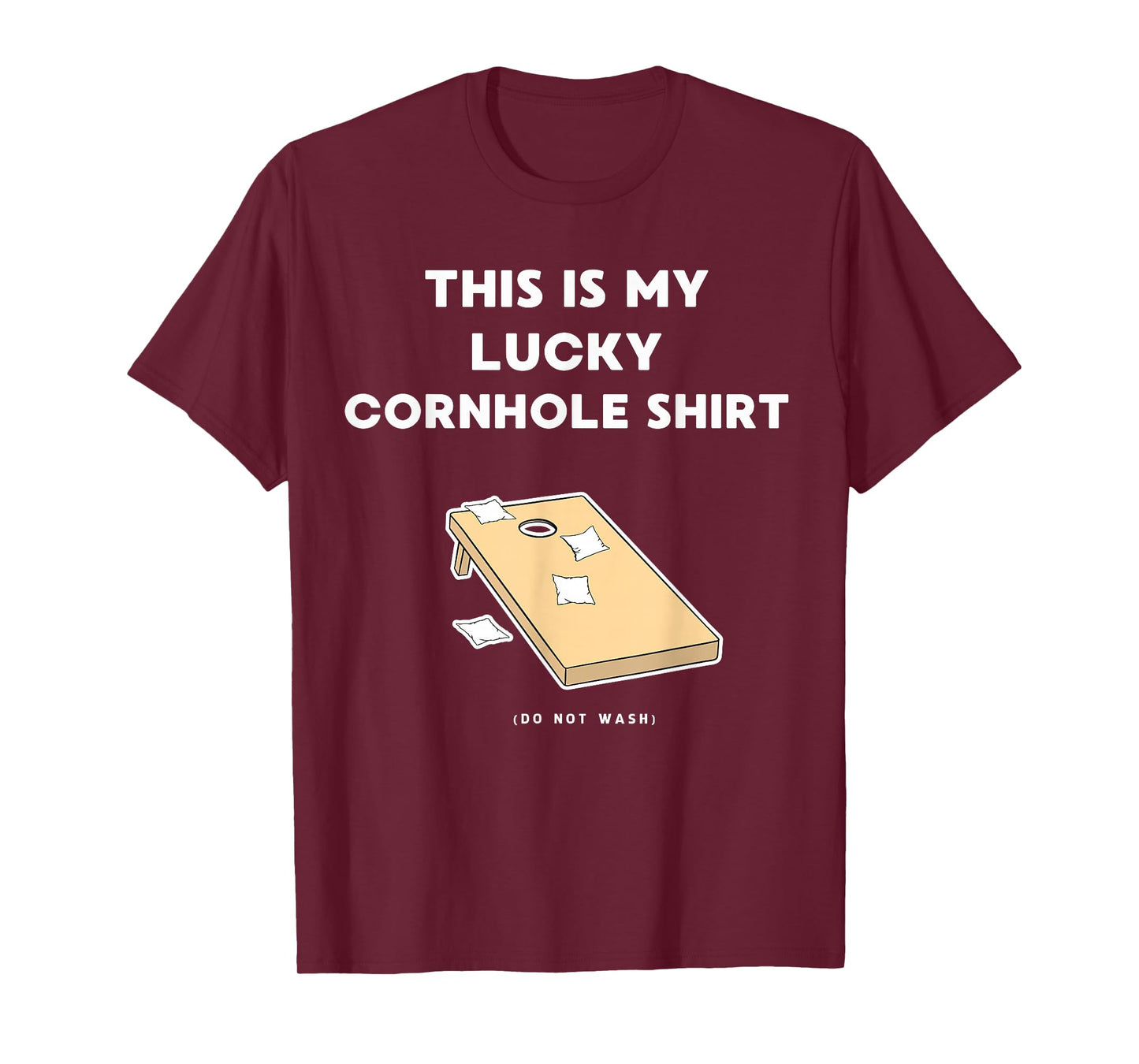 Funny Lucky Cornhole T-Shirt | Corn Hole Xmas Gift Ideas T-Shirt