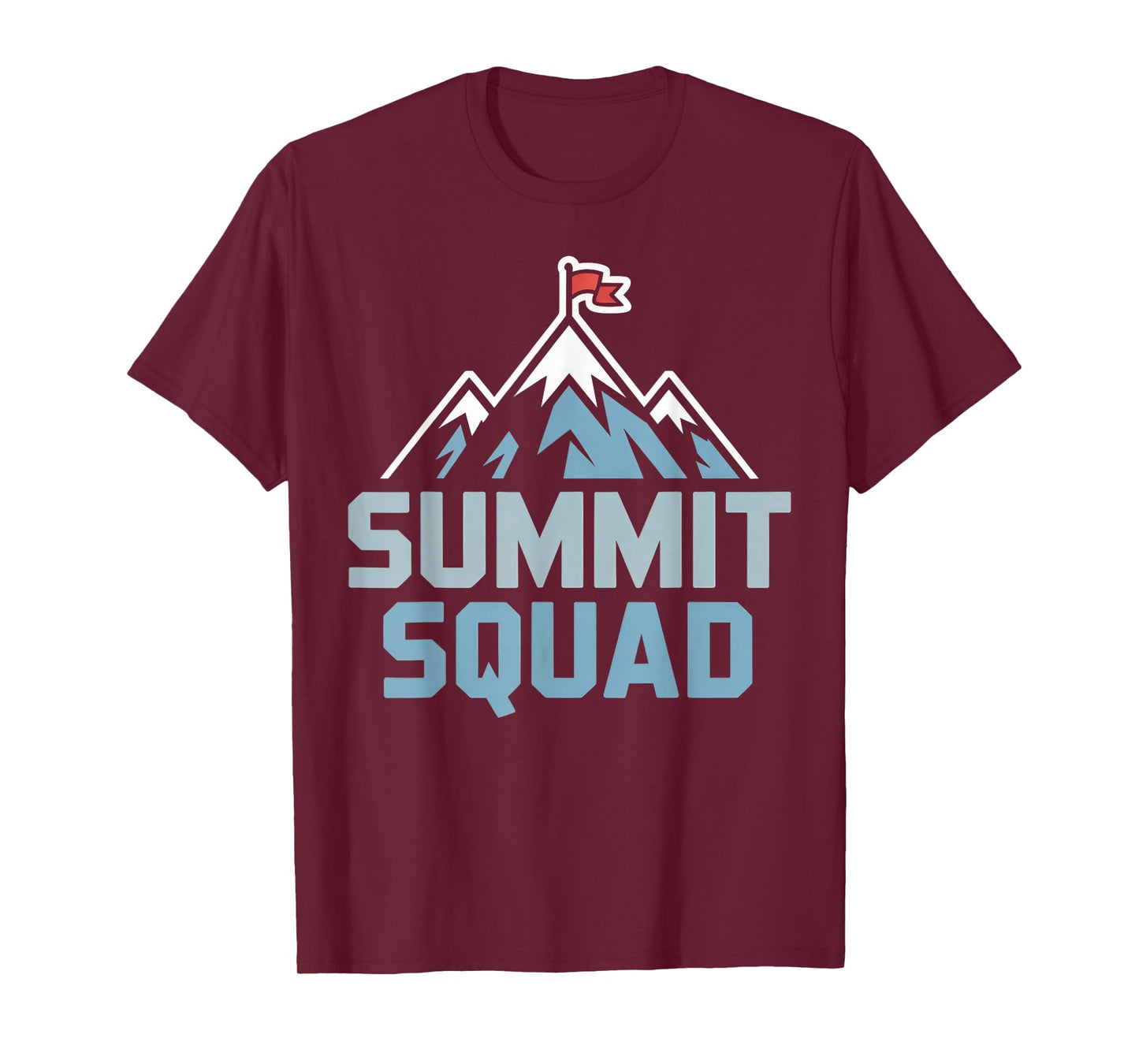Summit Squad Mountain Peak, Hiking Team Adventure T-Shirt
