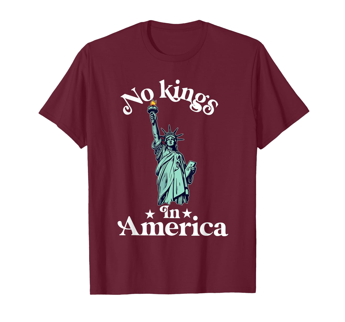 No Kings in America flag Protest Save Democracy T-Shirt