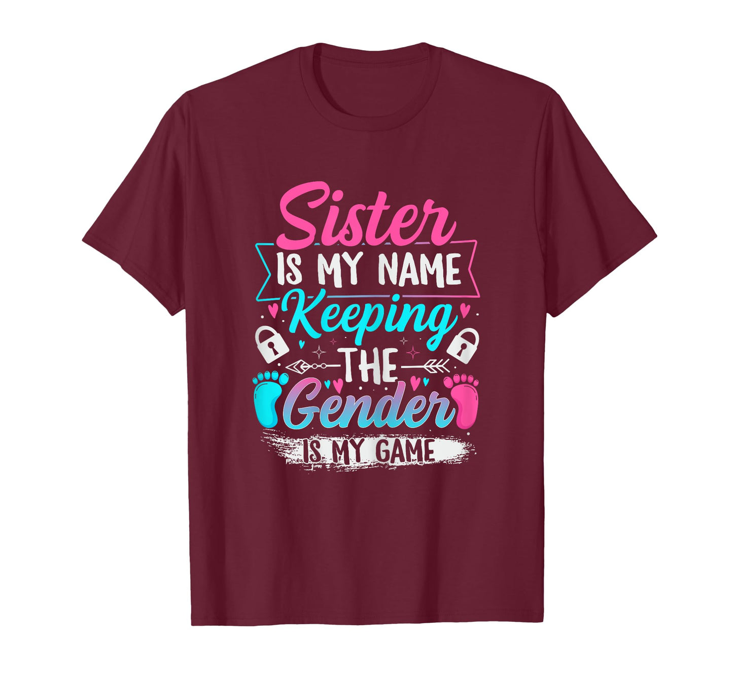 Gender Reveal Design for a Keeper of the Gender Sister T-Shirt