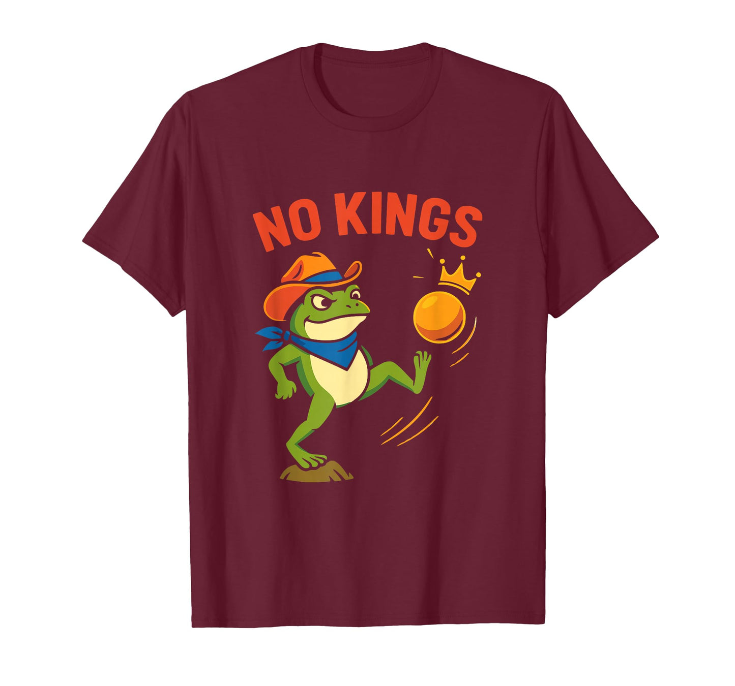 Vintage Portland No Kings Portland Frog Protest Men Women T-Shirt