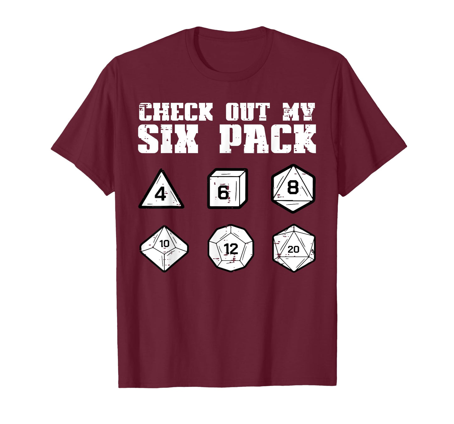 RPG Check Out My 6 Pack Funny Gamer Men Boys T-Shirt