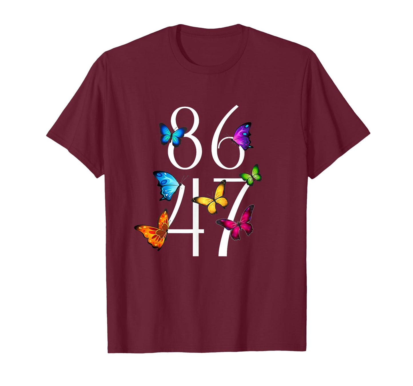 8647 anti Trump 86 47 Floral Mens Womens T-Shirt