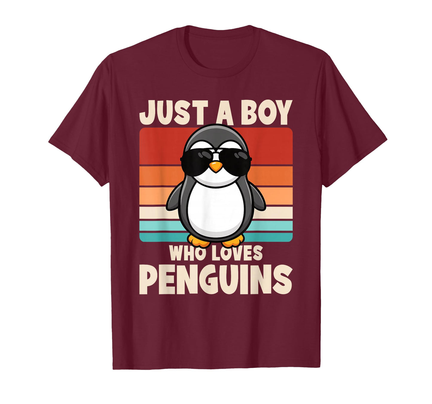 Just A Boy Who Loves Penguins Funny Penguin Boys Kids T-Shirt