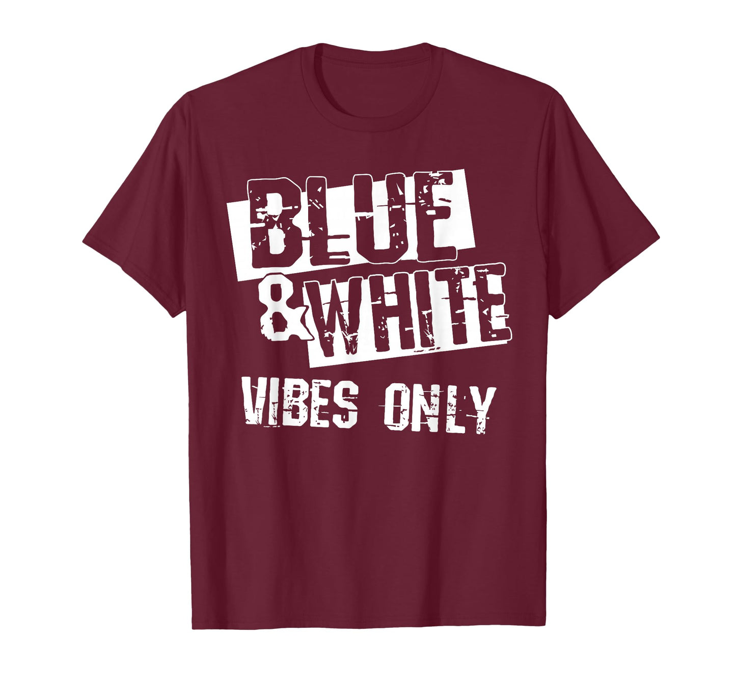 Blue and White Game Day Group Shirt for High School Football T-Shirt