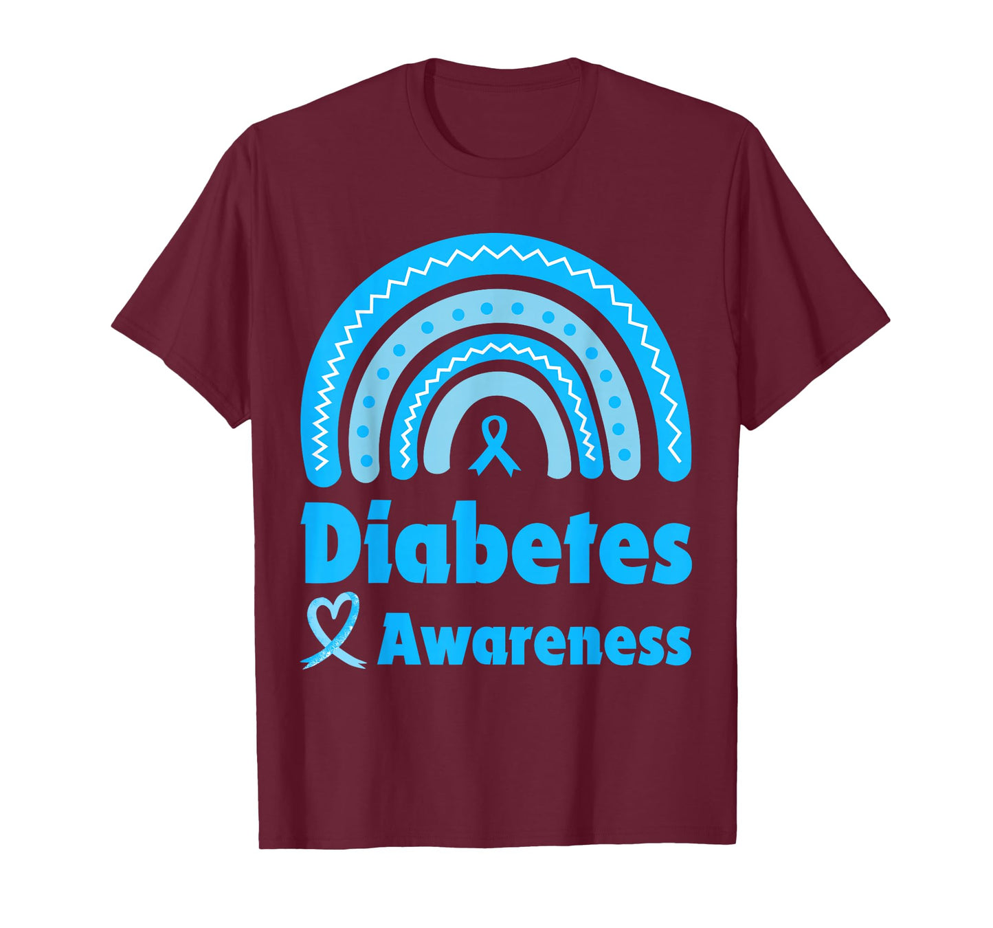 Diabetes Awareness T1D Type 1 And T2D Type 2 Women T-Shirt