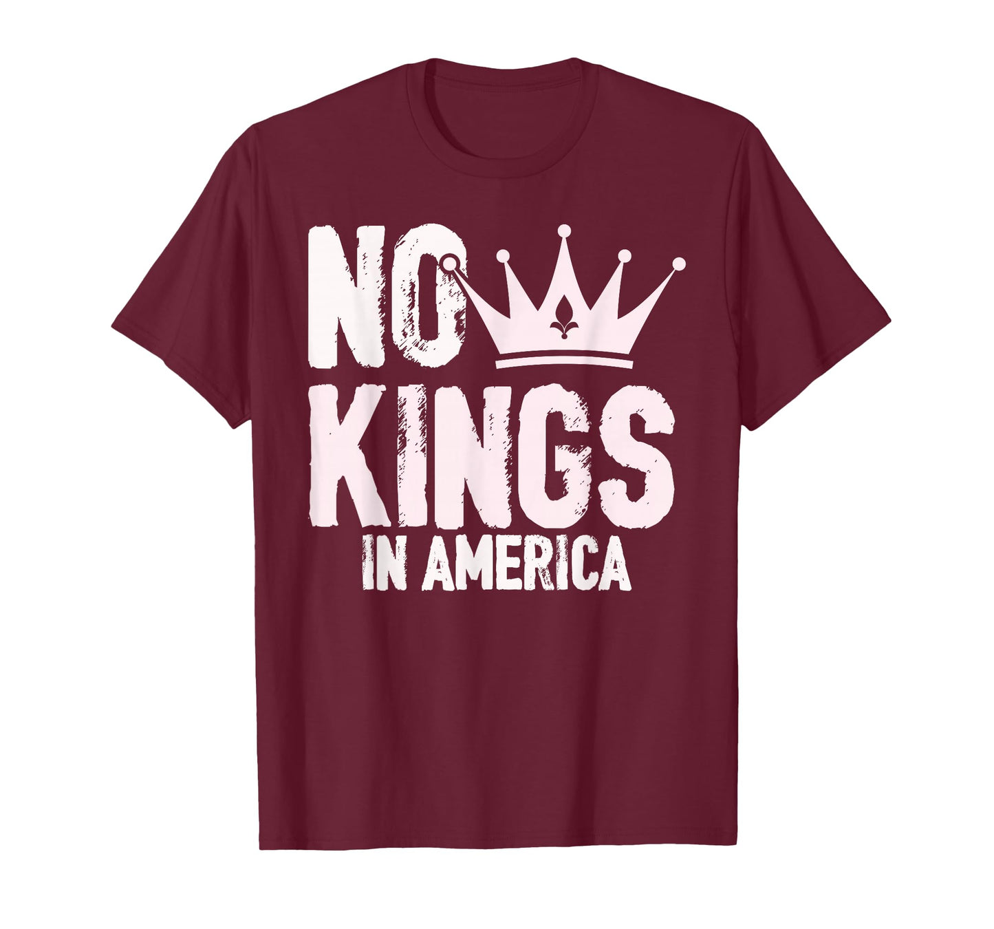 No Kings Protest Sign - No Kings in America Retro Vintage T-Shirt