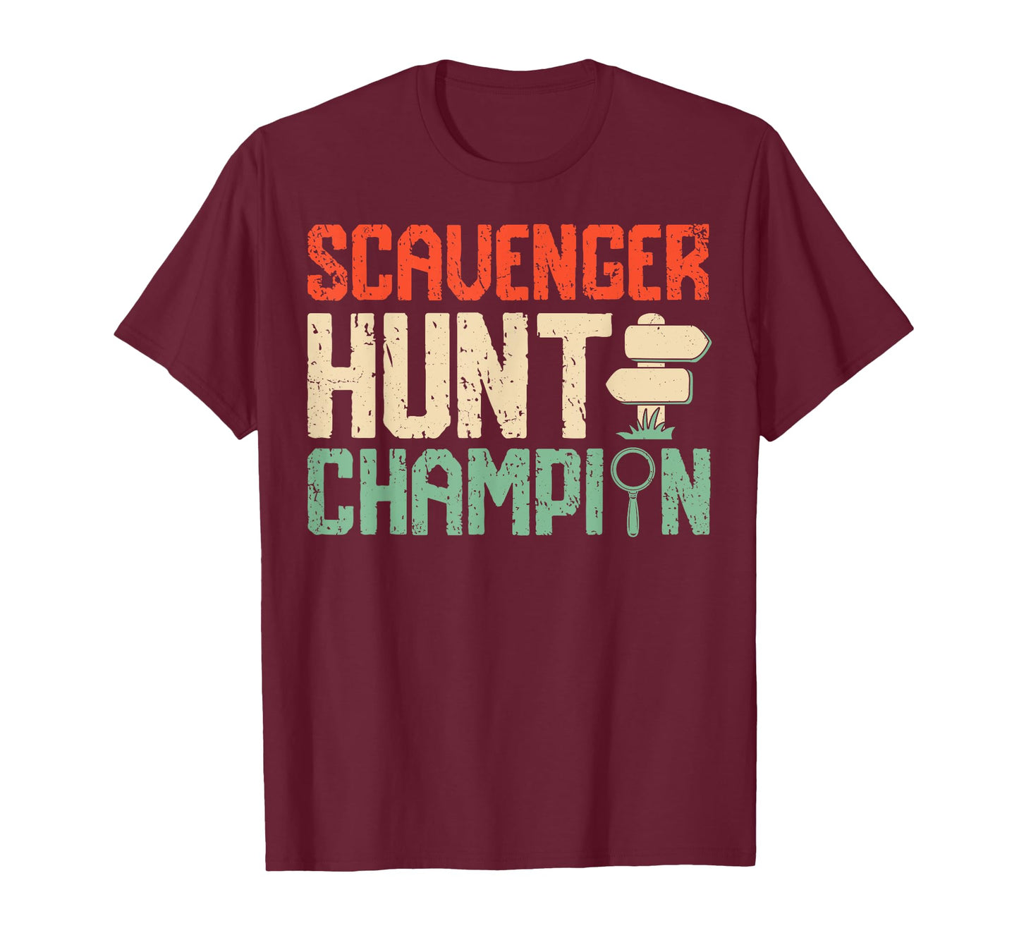 Scavenger Hunt Champion Fun Design T-Shirt