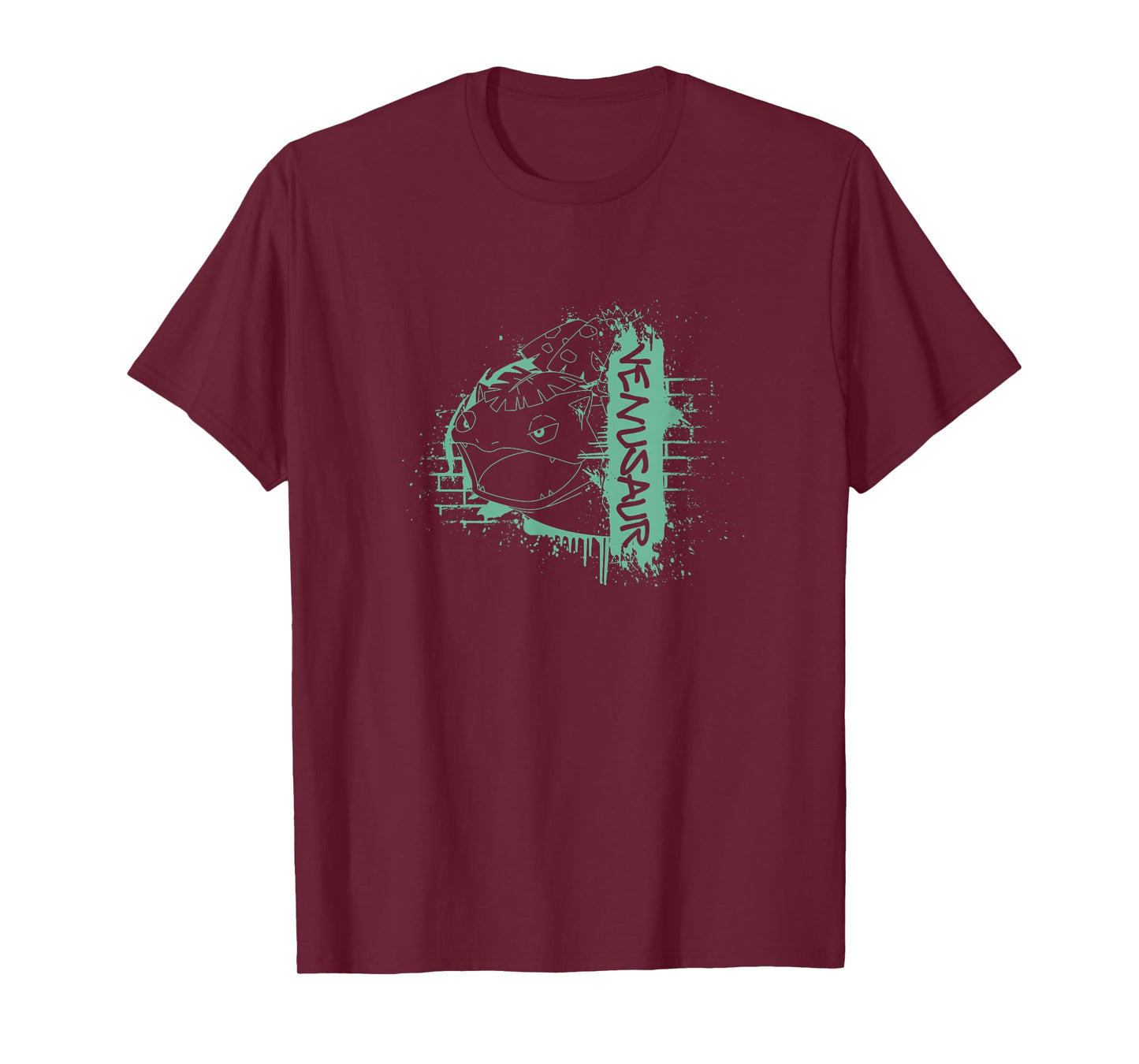 Pokémon Venusaur Final Form Graffiti Brick Line Art T-Shirt