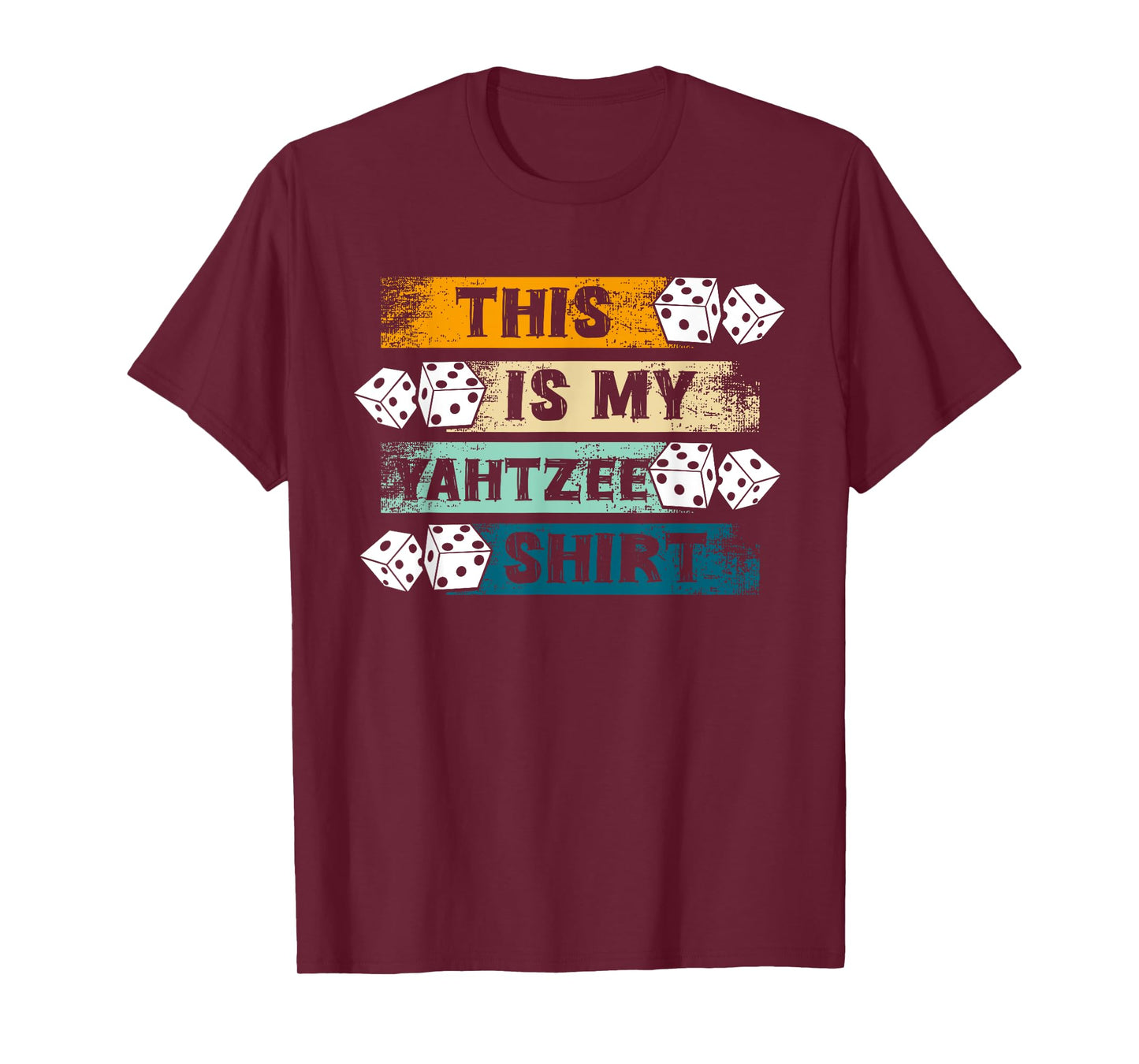 This Is My Yahtzee Shirt Dice Game Night T-Shirt