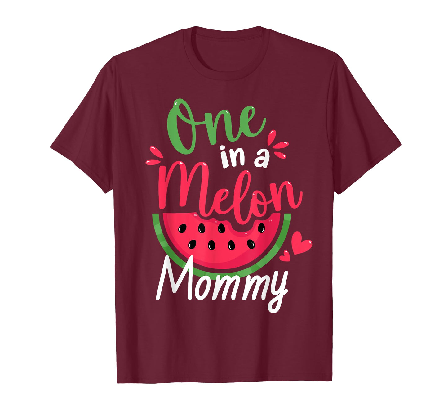 One in a Melon Mommy 1st Birthday Summer Family Matching T-Shirt