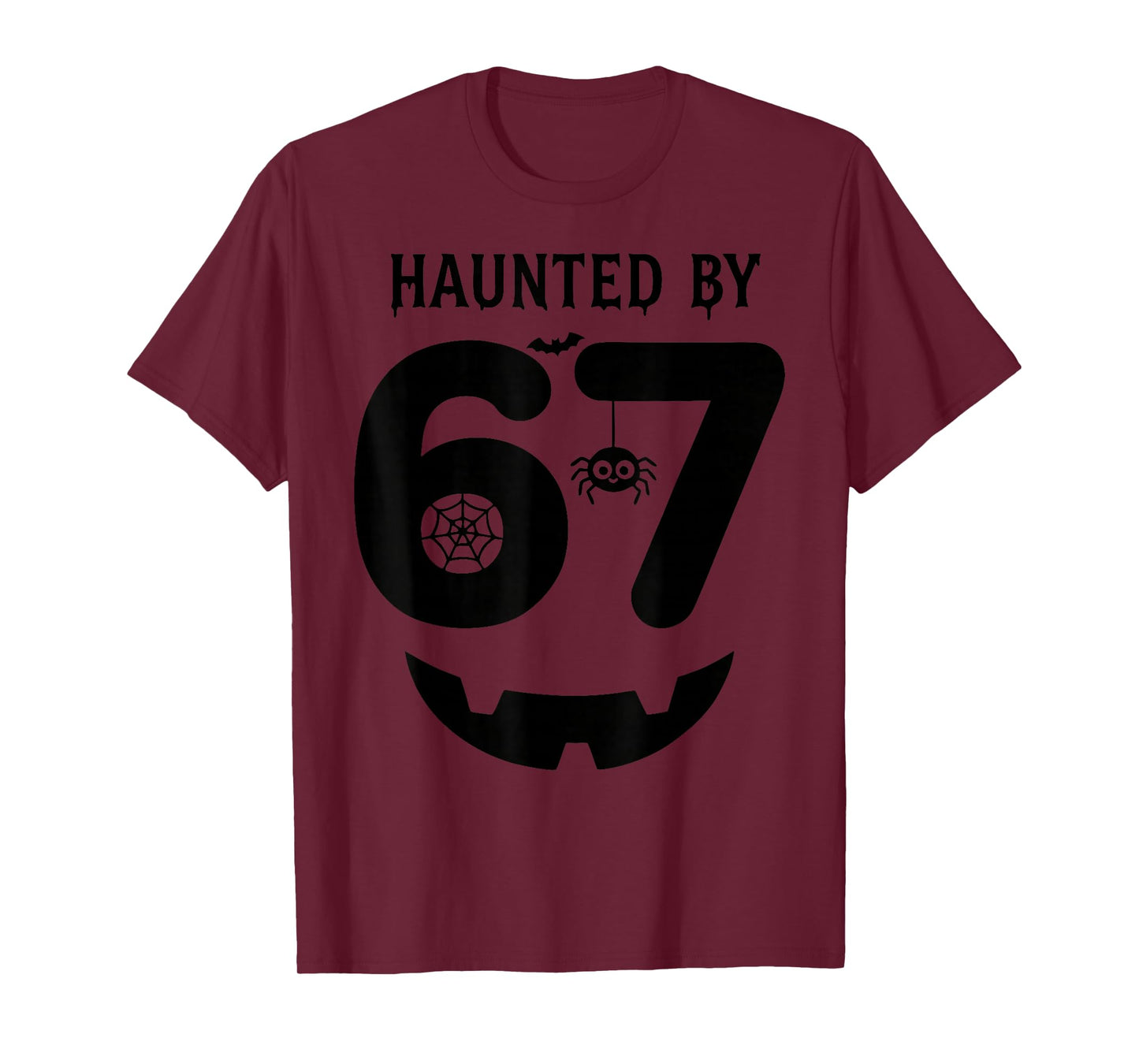 Meme 6 7 Italian Brainrot Halloween Costume Haunted by 67 T-Shirt