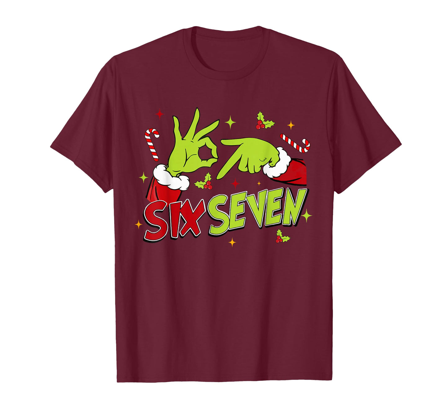 67 Meme Humor 6-7 Funny Six Seven Christmas T-Shirt