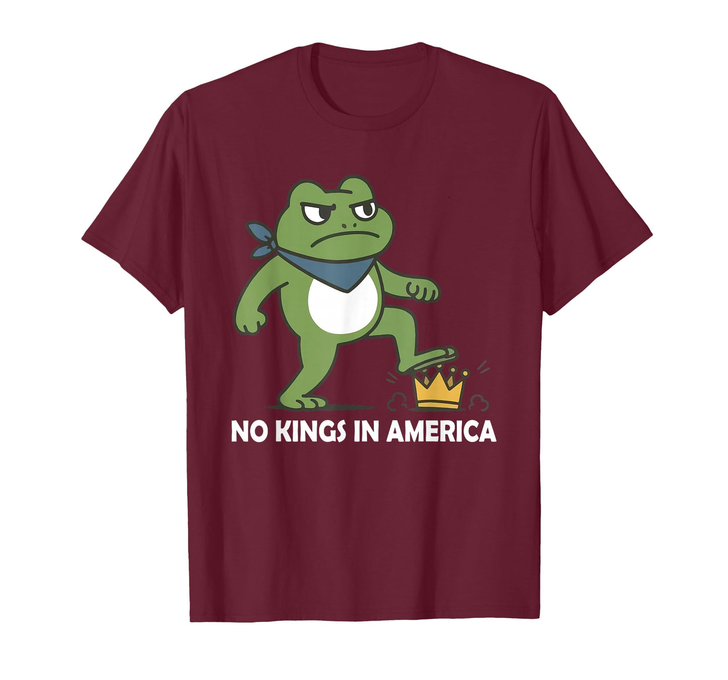 Frog No Kings Shirt Men Women No Kings in America T-Shirt