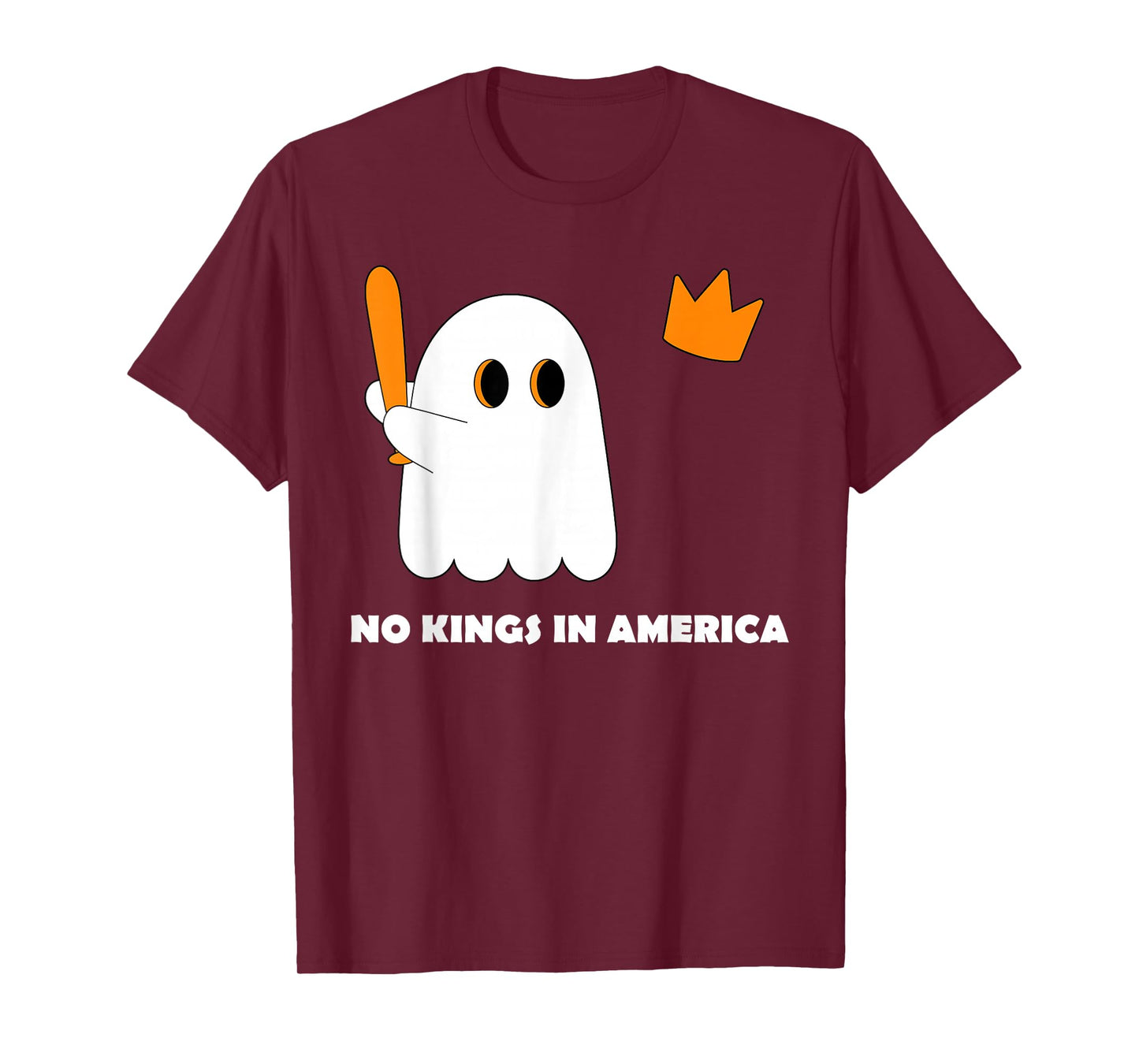 No Kings in America Funny Halloween T-Shirt