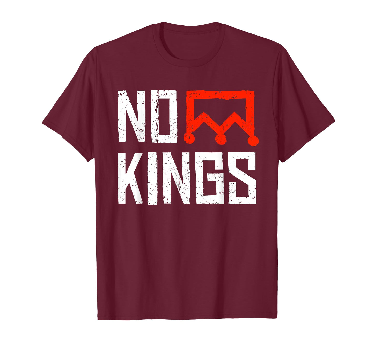 No Kings Protest Symbolic Sign T-Shirt