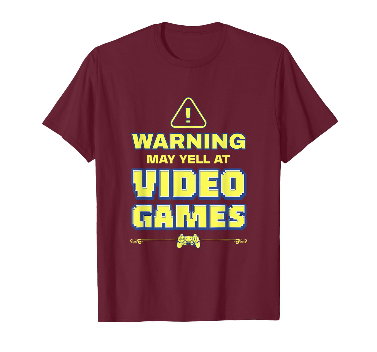 Funny PC Gamers Warning May Yell At Video Games Gaming Nerd T-Shirt