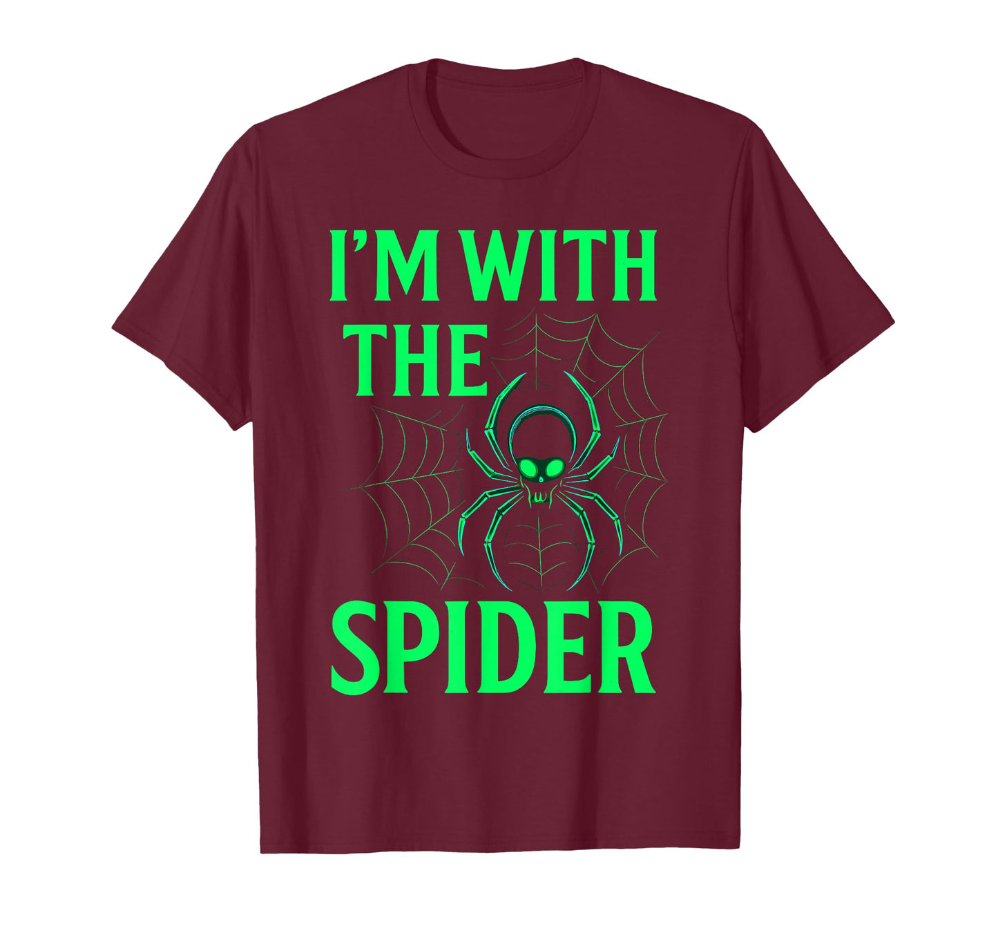 I’m with The Spider Shirt, Funny Halloween Costume T-Shirt