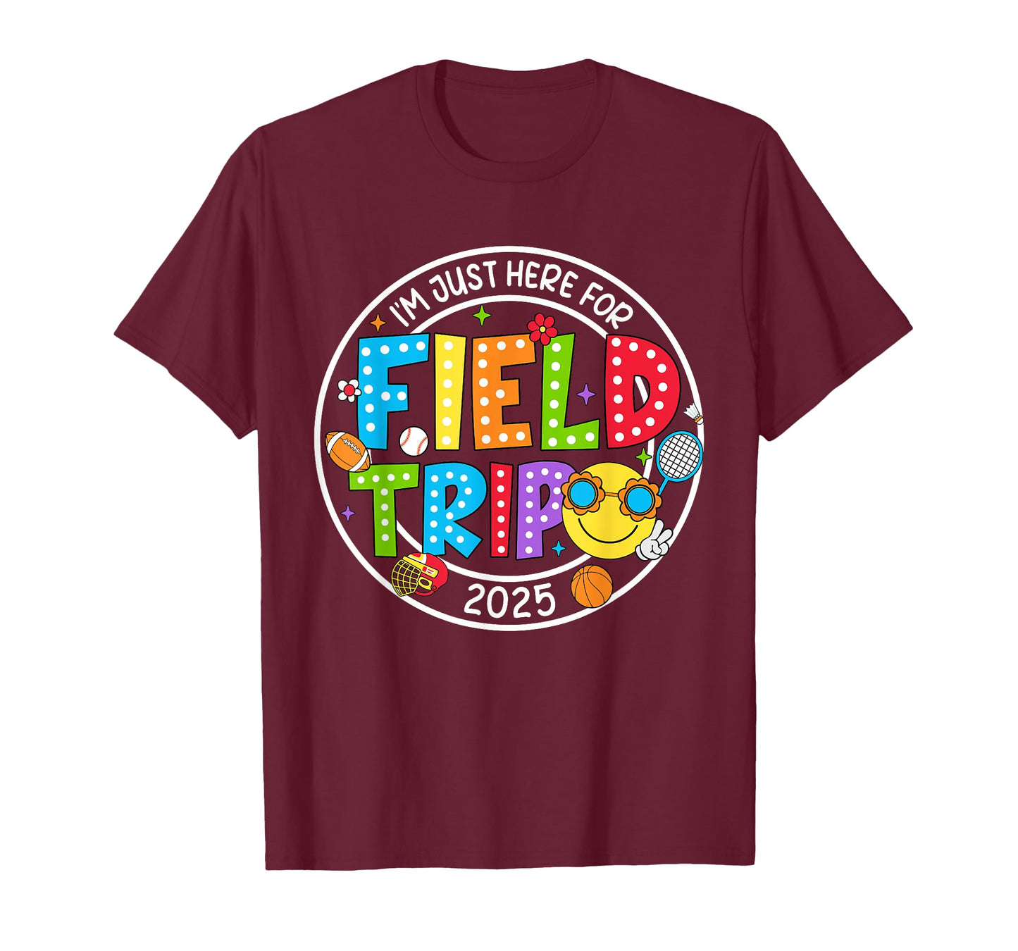 Field Trip Happy Field Day 2025 Let The Games Begin Kids T-Shirt